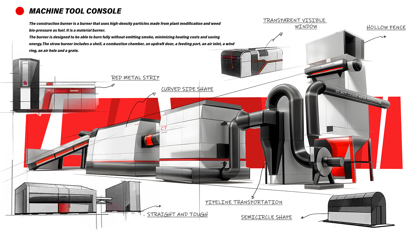 Large sheet metal，Non-standard automation，Environmental protection equipment，Wheat straw burning equipment，