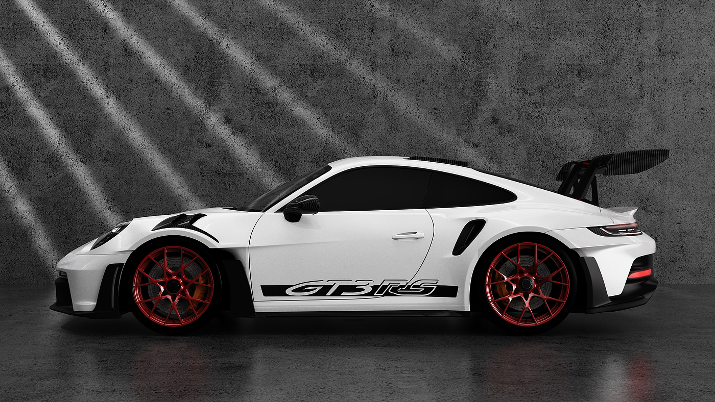 Porsche，Car rendering，Rendering exercise，vehicle，Super run，