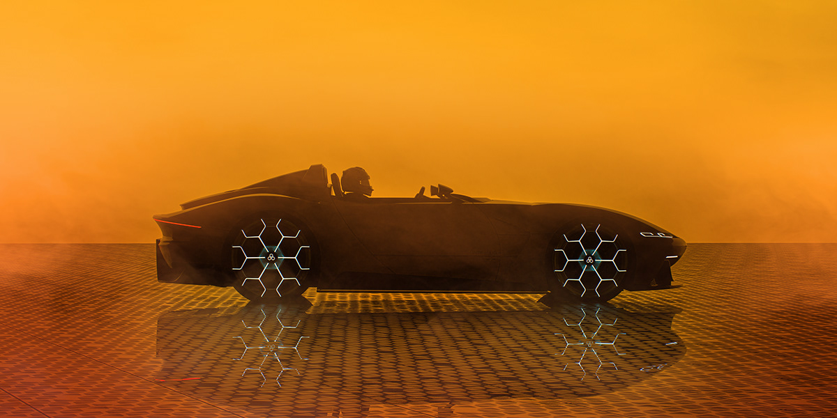 Render，Spyder，Sports car，gules，Bateleur HVT，