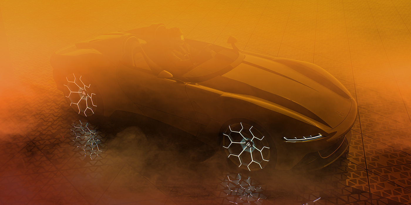 Render，Spyder，Sports car，gules，Bateleur HVT，