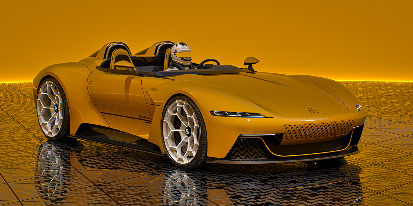 Render，Spyder，Sports car，gules，Bateleur HVT，