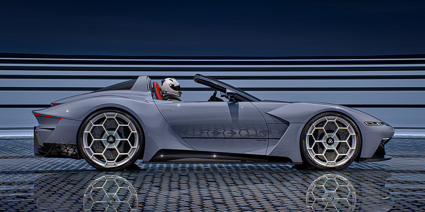 Render，Spyder，Sports car，gules，Bateleur HVT，