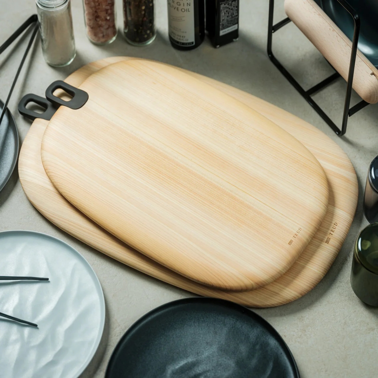 Hinoki，Vegetable board，Kitchen tools，chopping block，