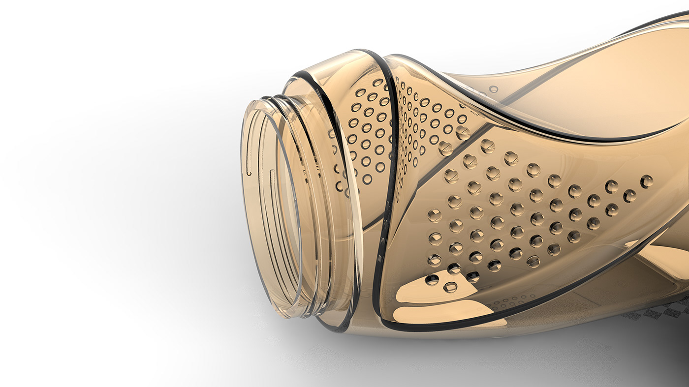 packing design，Plastic bottle，3D modeling，originality，