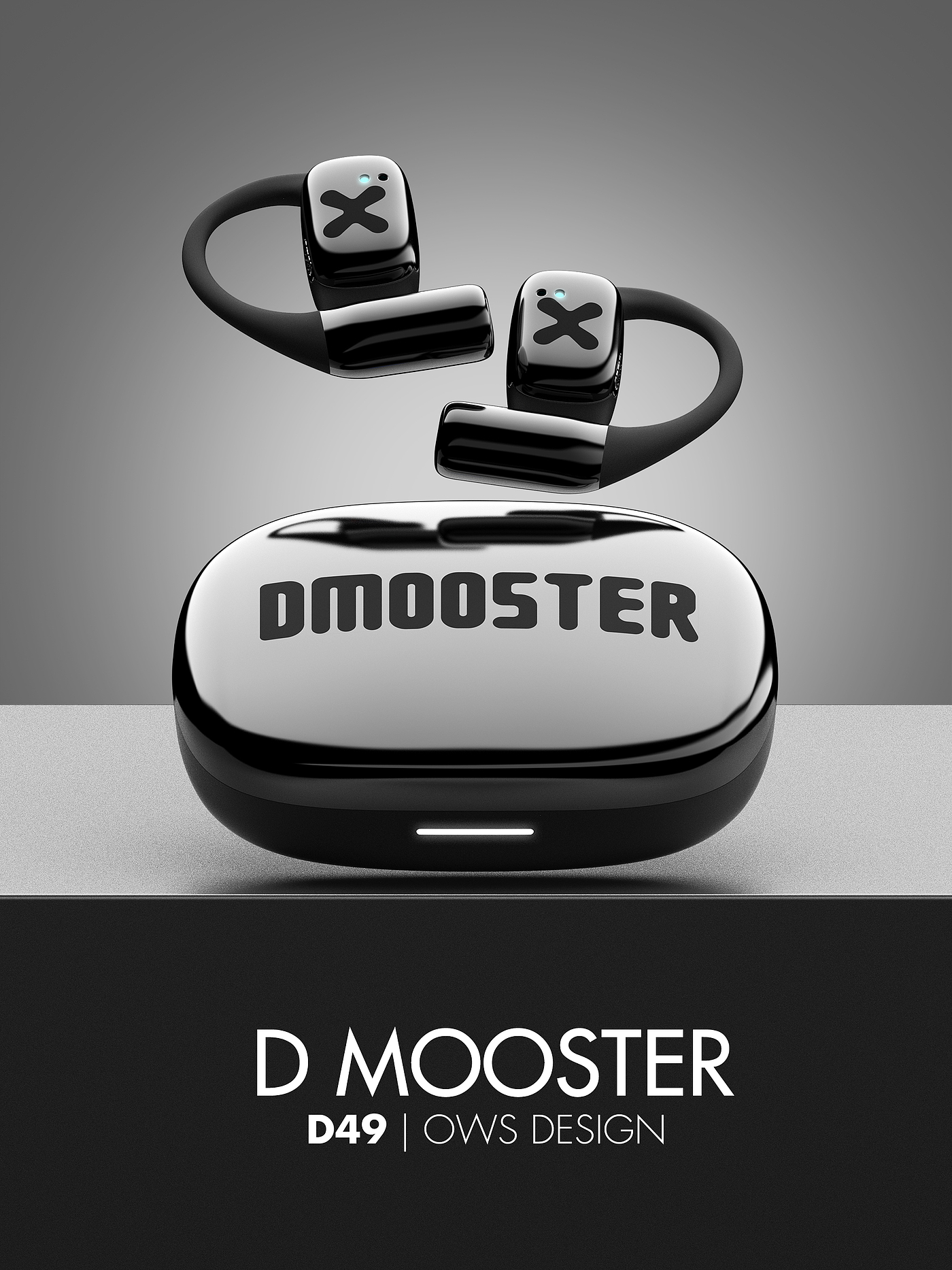 3C products，dmooster，Big Monster，headset，industrial design，ows，product design，Bluetooth headset，