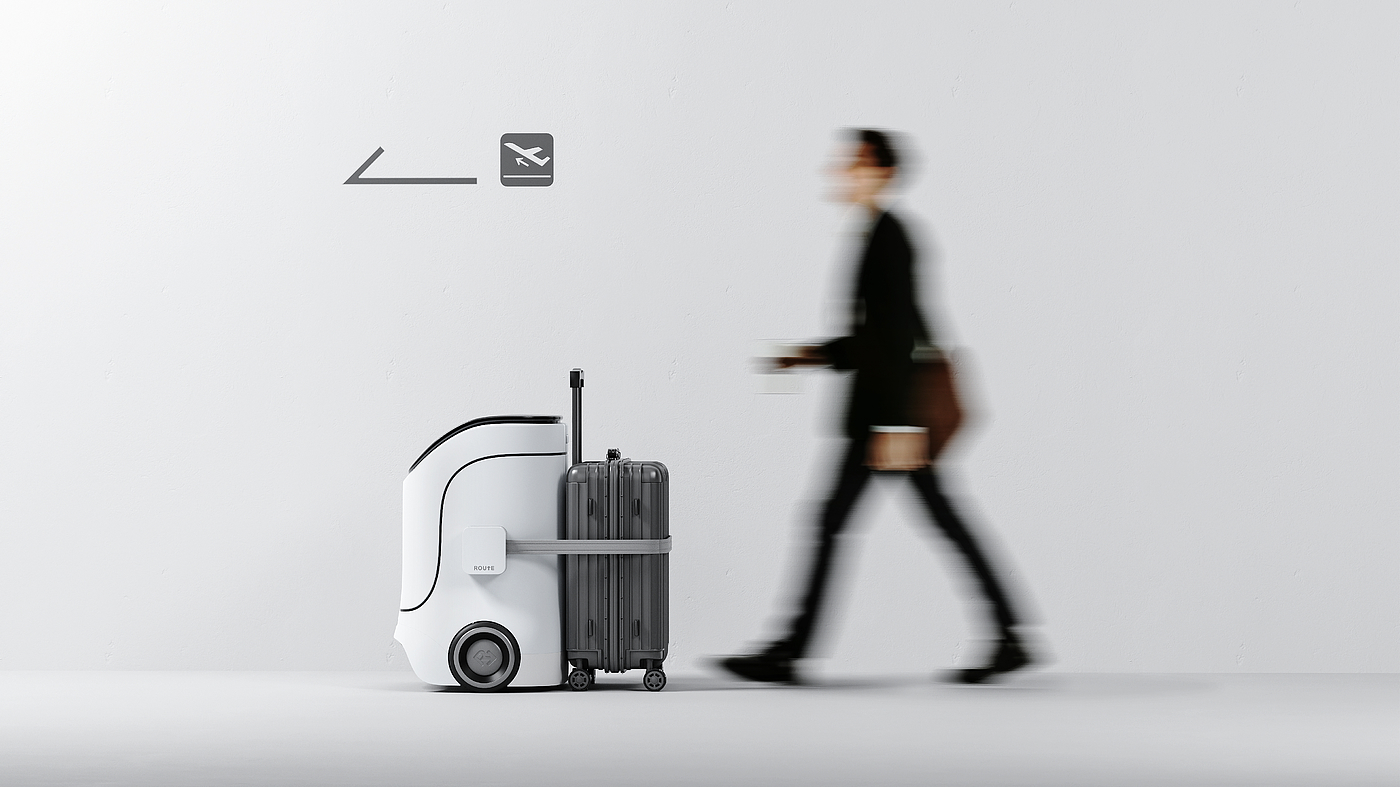 intelligent robot，Airport equipment，Guide the robot，Interaction design，Baggage check，Intelligent device，Navigation，Intelligent interaction，