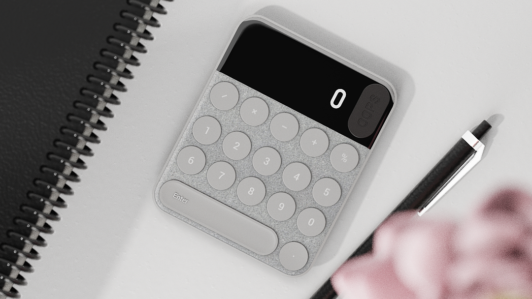 Calculator，product design，Space bar，Simplicity，