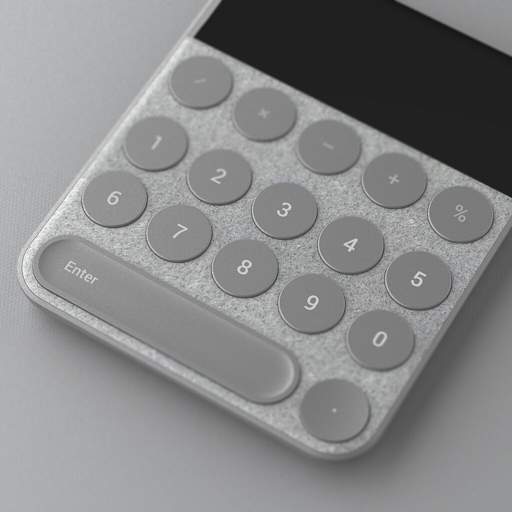 Calculator，product design，Space bar，Simplicity，