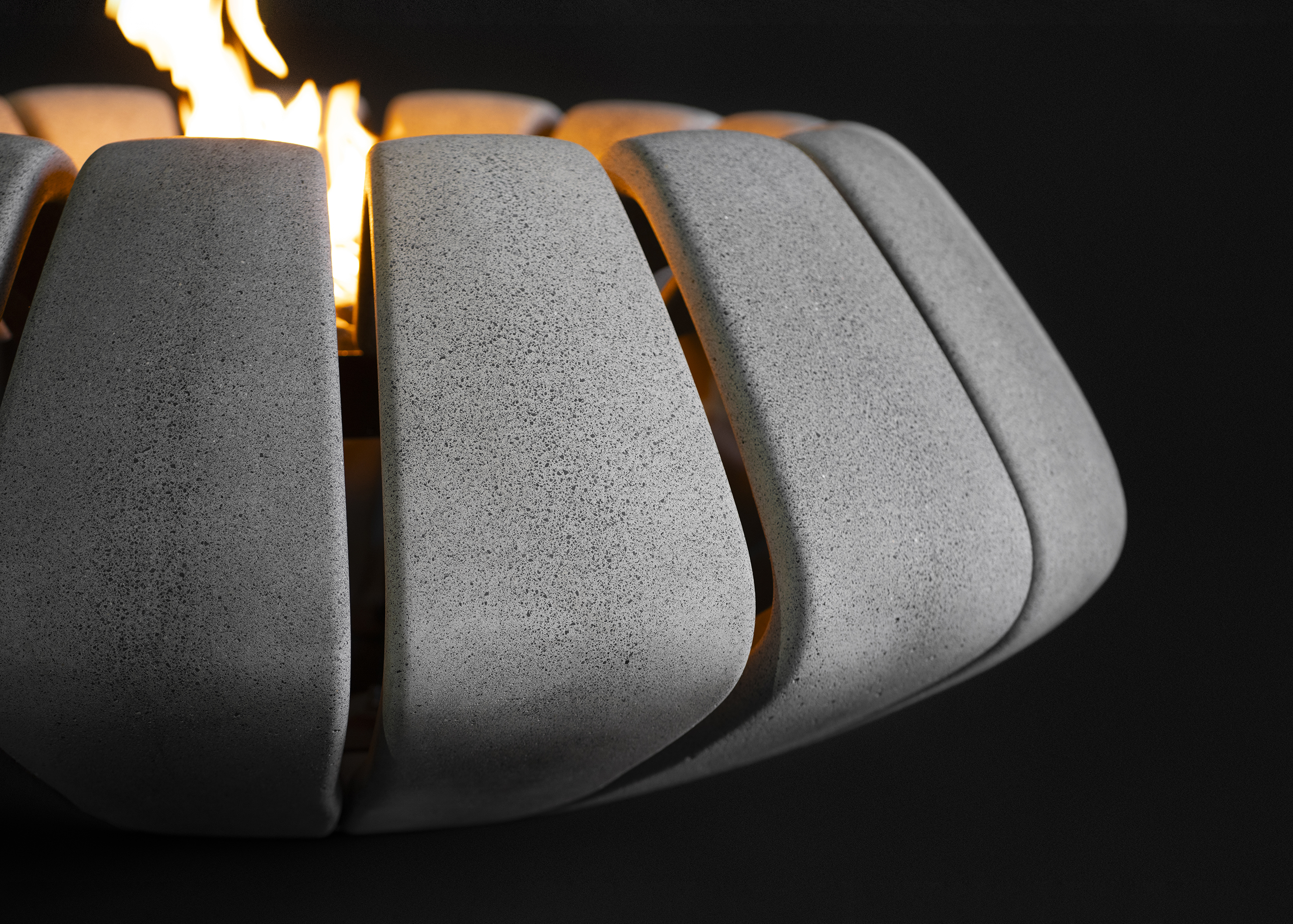 concrete，Fire pit，Sunflower，