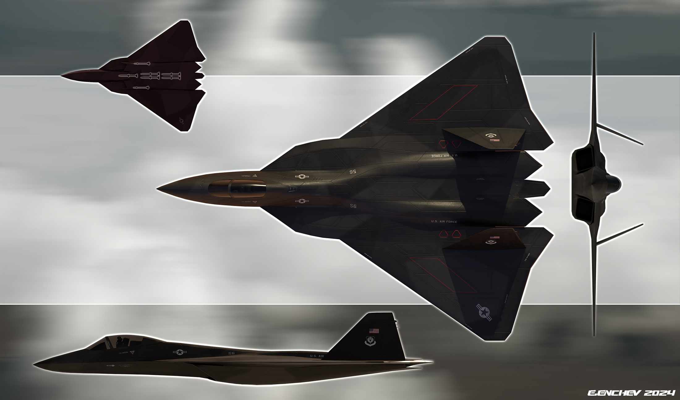 fighter，Aircraft design，High-tech，