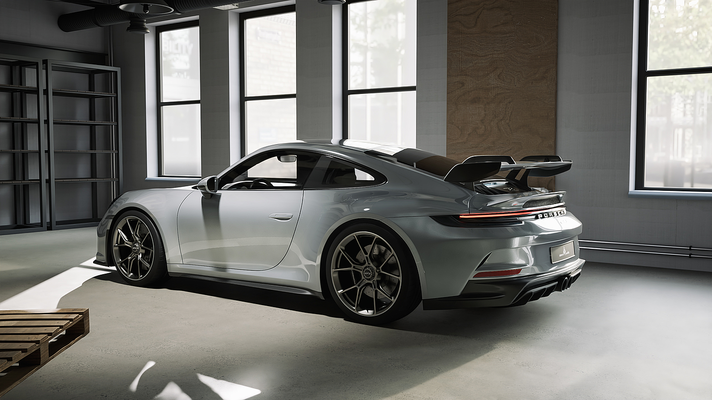 Porsche 911，gt3，Vehicle design，visualization，