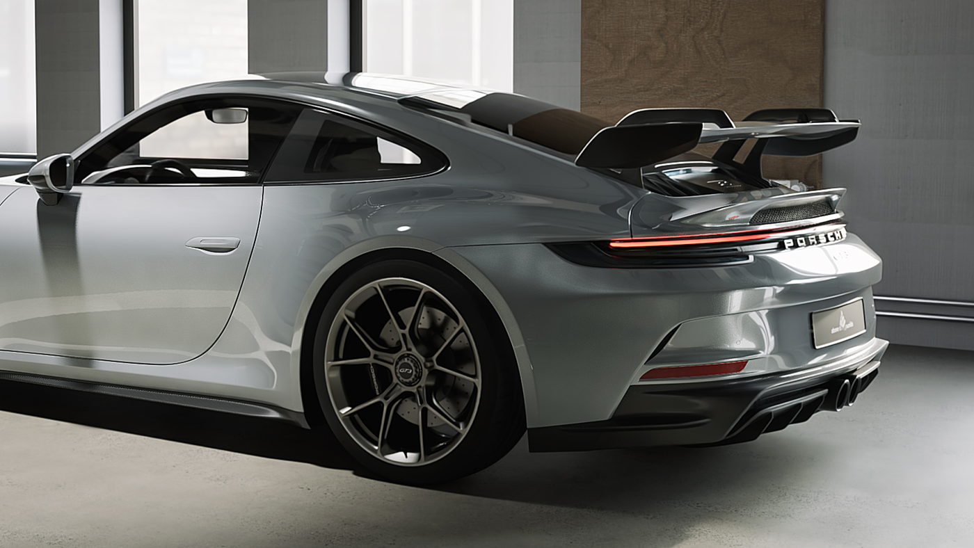 Porsche 911，gt3，Vehicle design，visualization，