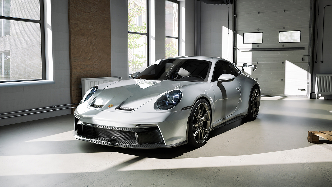 Porsche 911，gt3，Vehicle design，visualization，