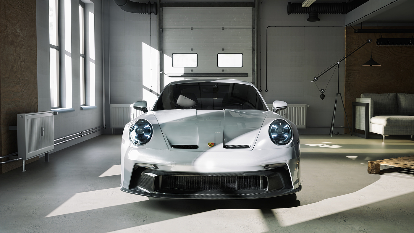 Porsche 911，gt3，Vehicle design，visualization，