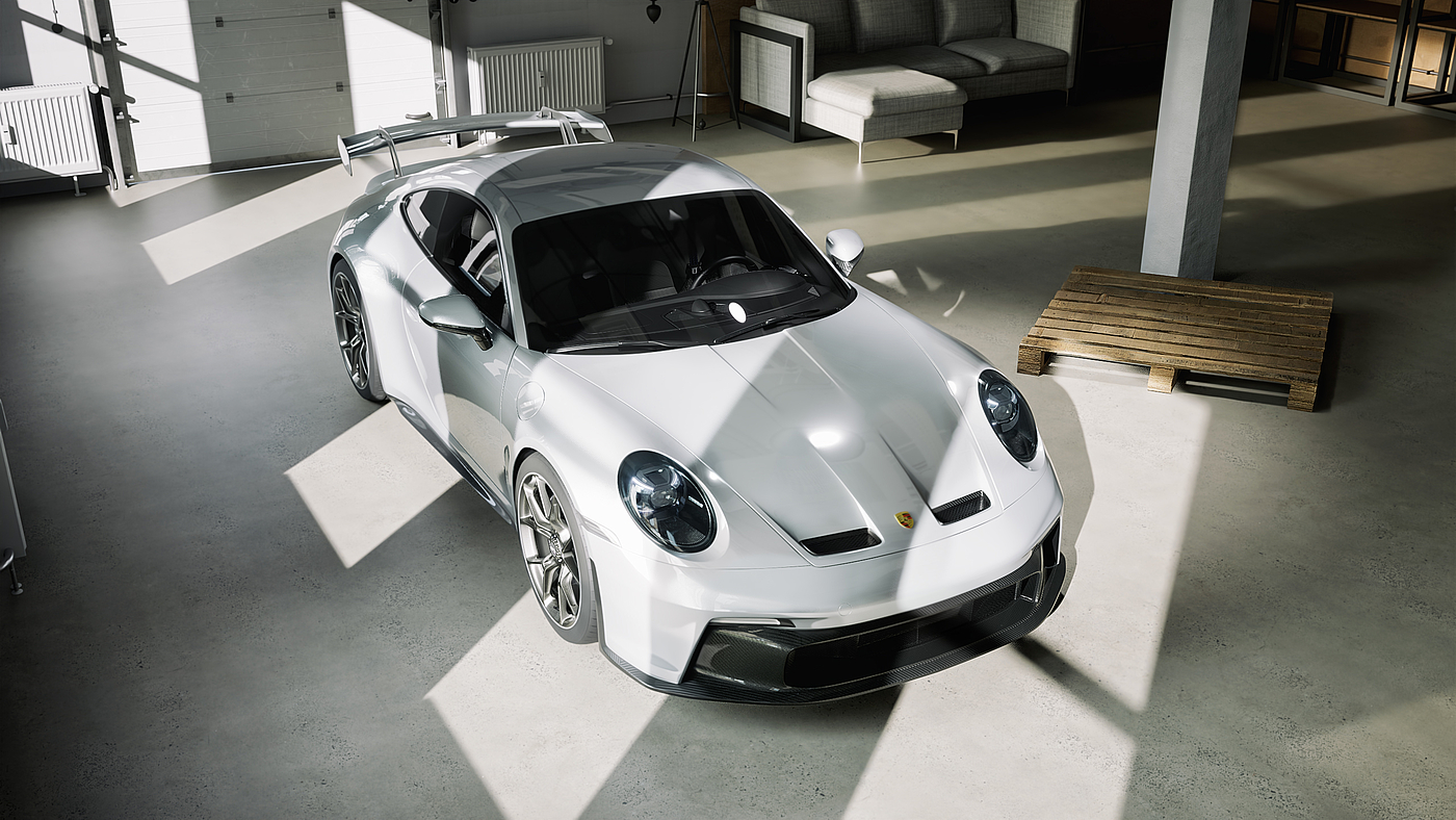 Porsche 911，gt3，Vehicle design，visualization，