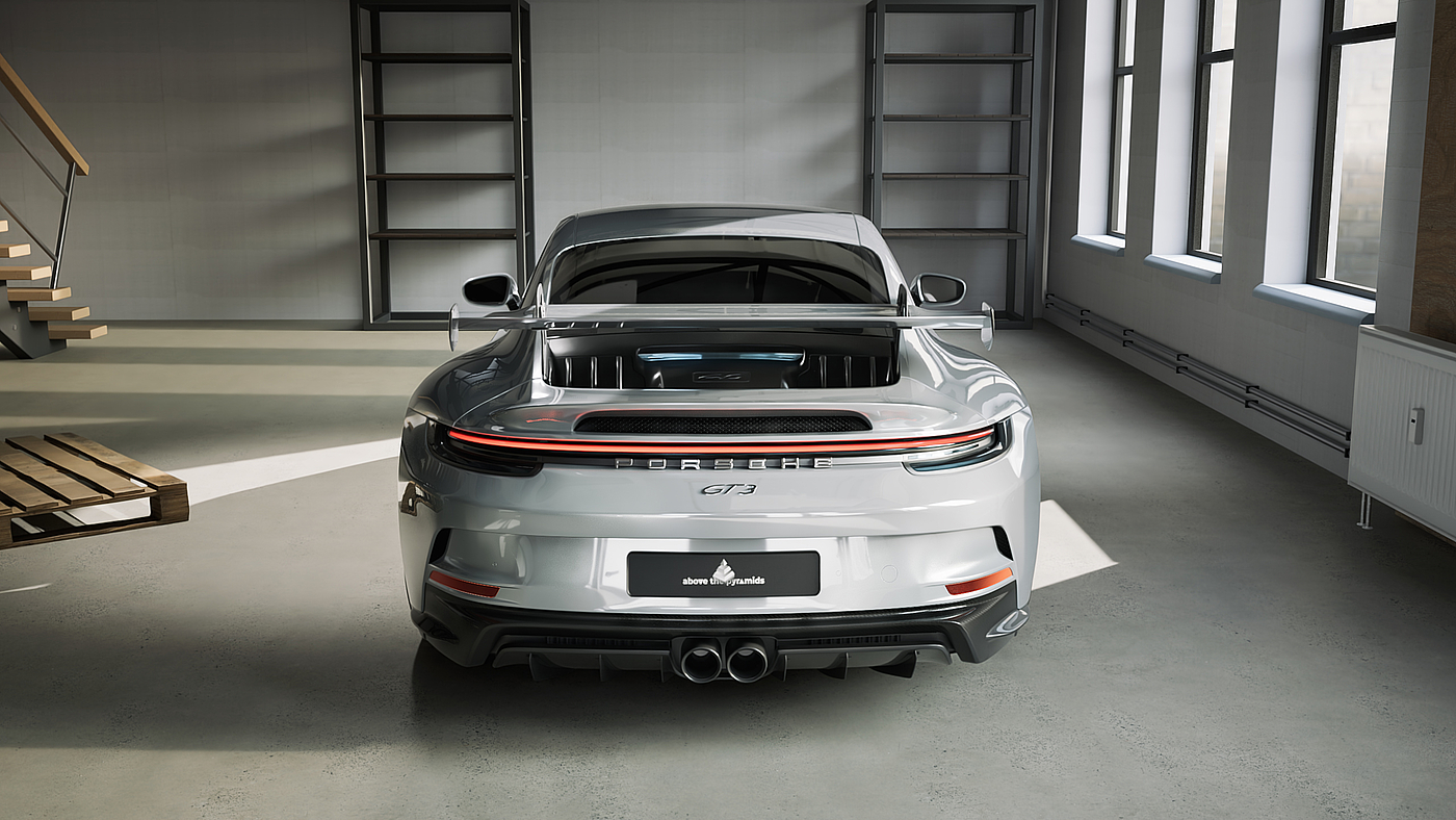 Porsche 911，gt3，Vehicle design，visualization，