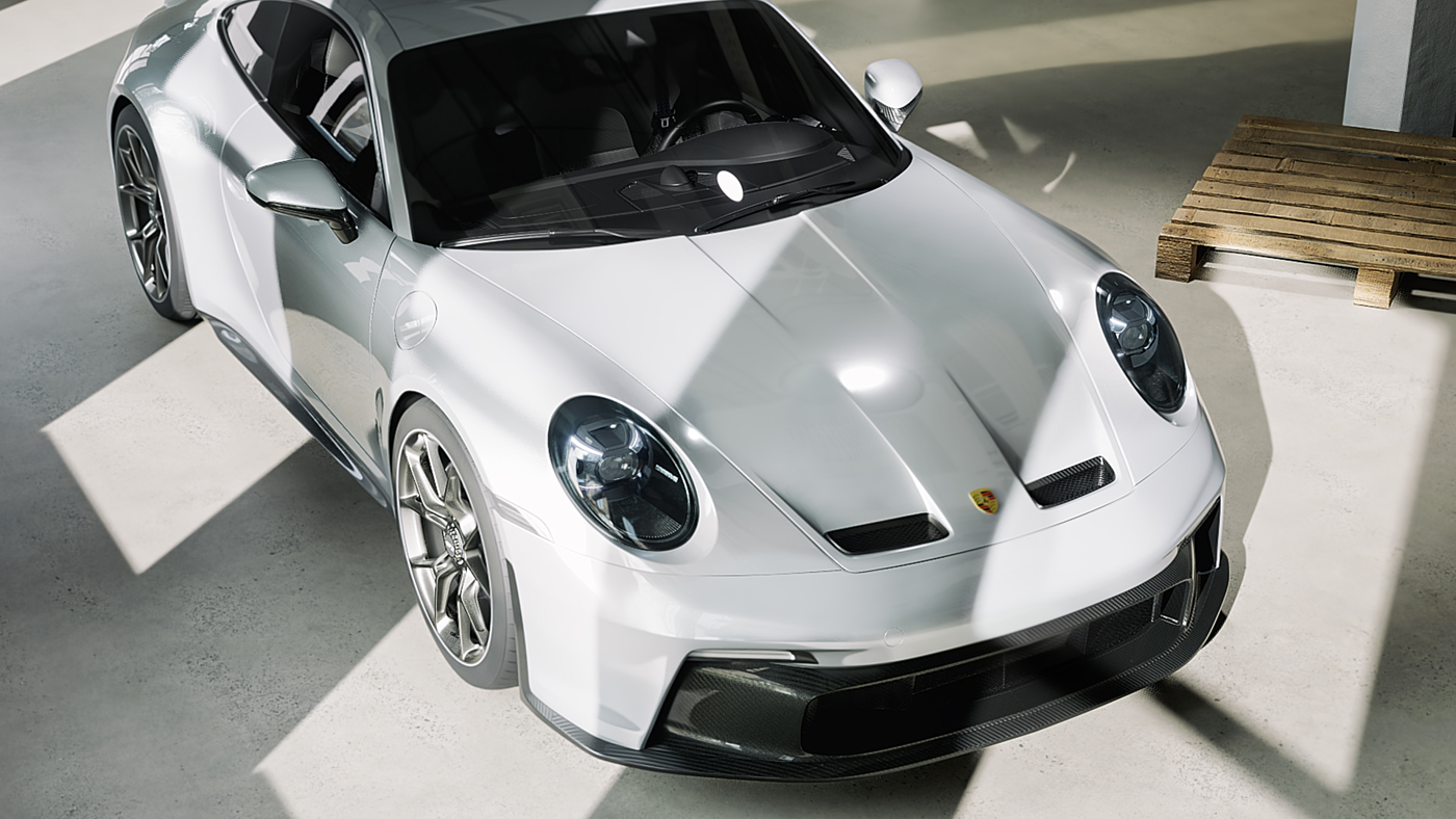 Porsche 911，gt3，Vehicle design，visualization，