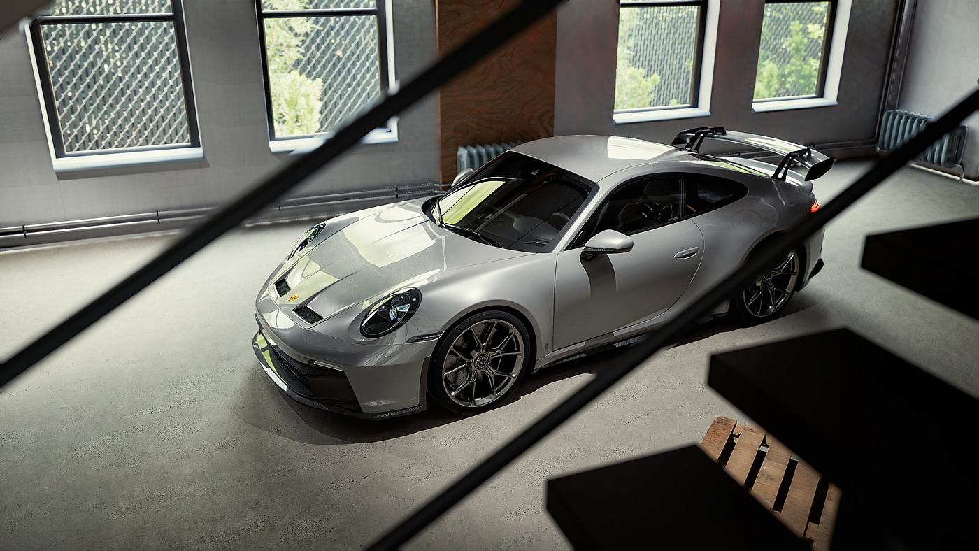 Porsche 911，gt3，Vehicle design，visualization，