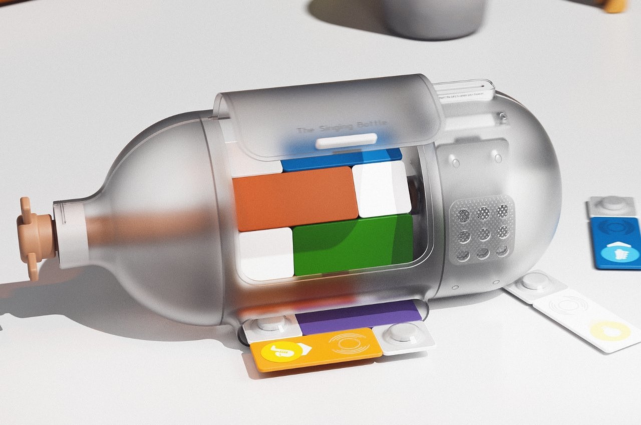 SINGING BOTTLE，packing design，Take medicine，