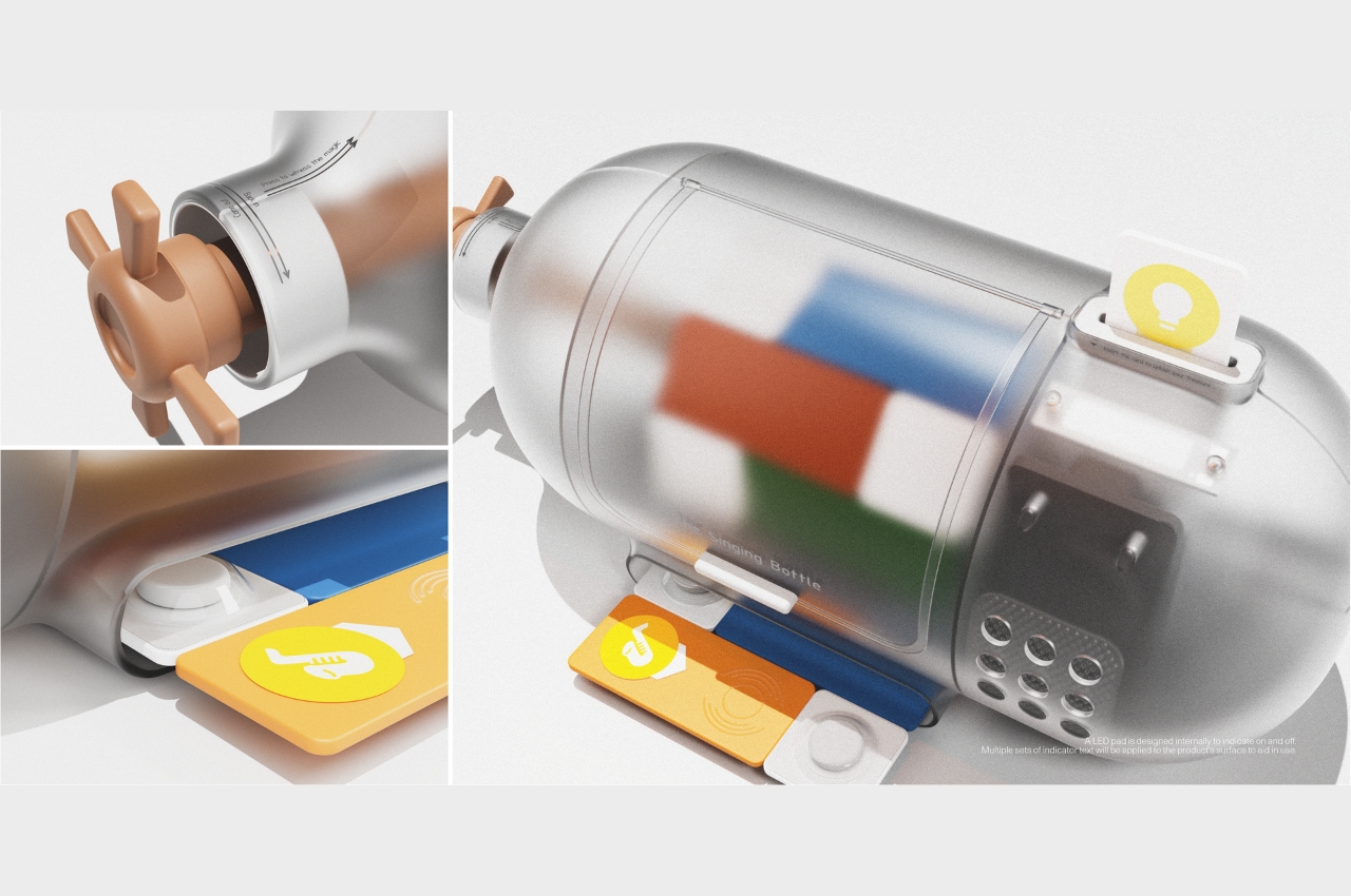 SINGING BOTTLE，packing design，Take medicine，