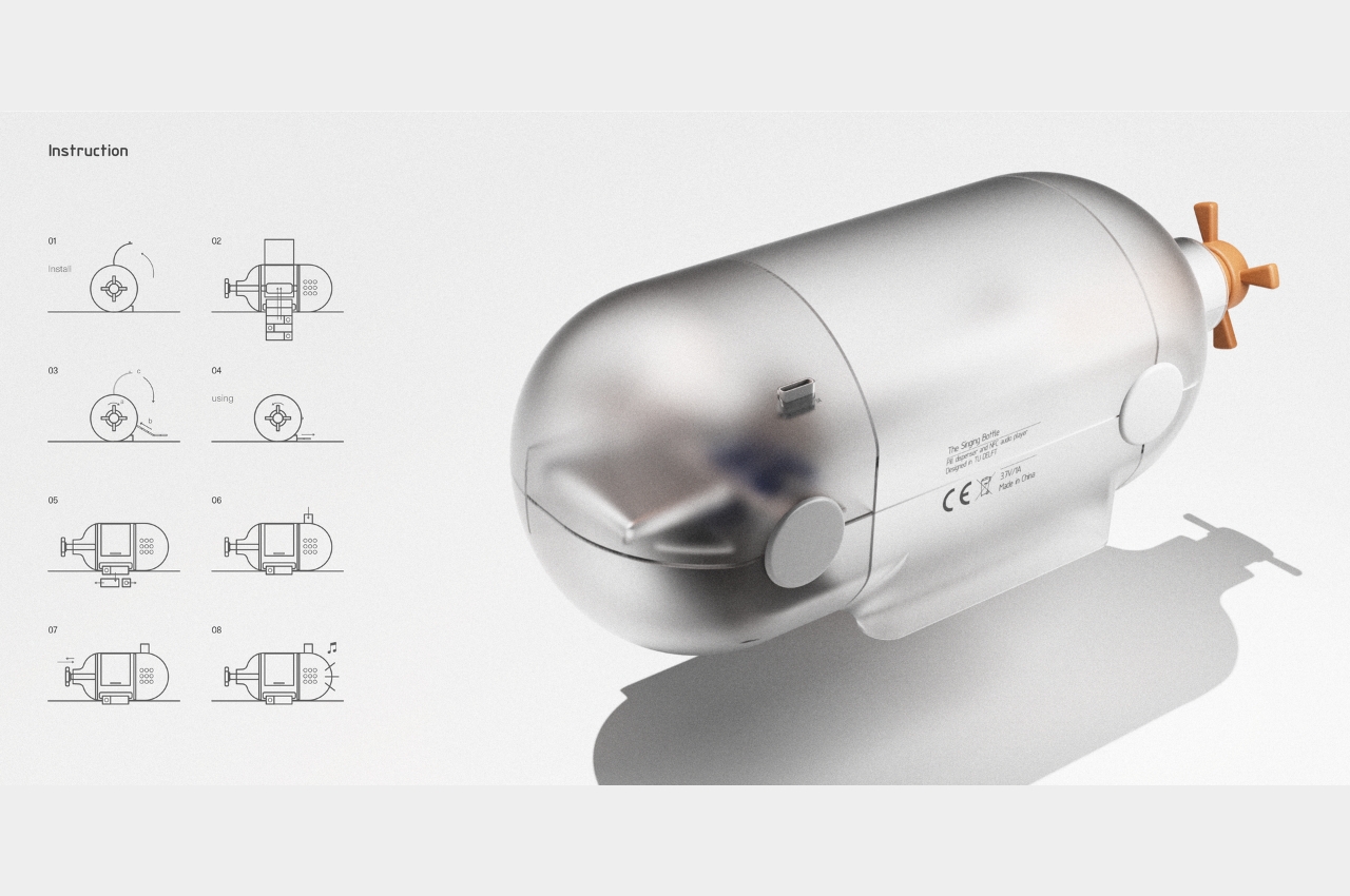 SINGING BOTTLE，packing design，Take medicine，