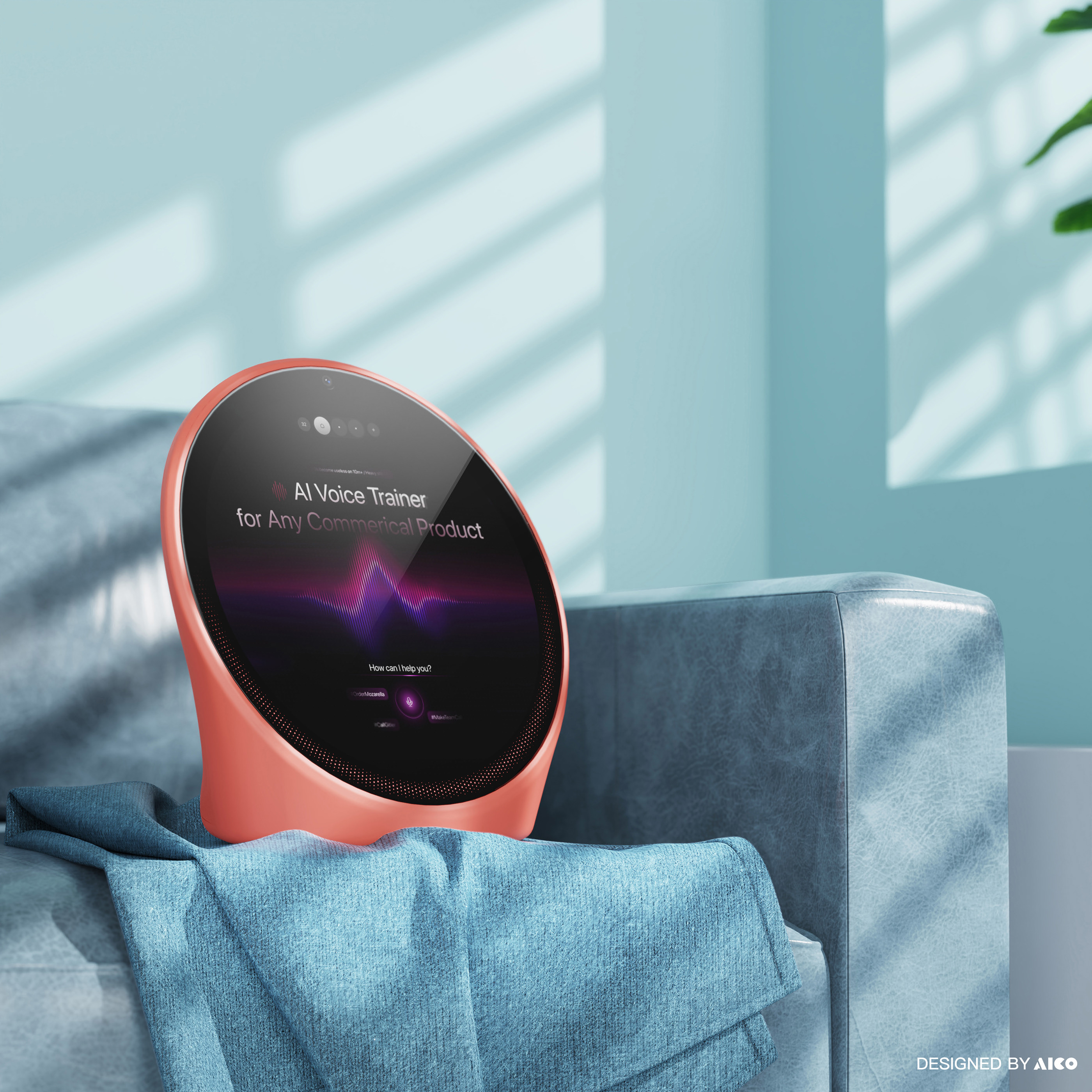 product design，industrial design，Voice assistant，sound，Product texture，Mellow，Product appearance，Product modeling，