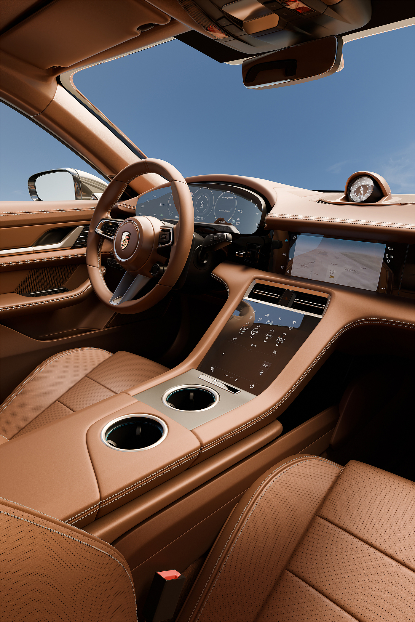 BLENDER，Product animation，Porsche，Car rendering，Automotive interior，Car animation，Blender Animation，automobile，