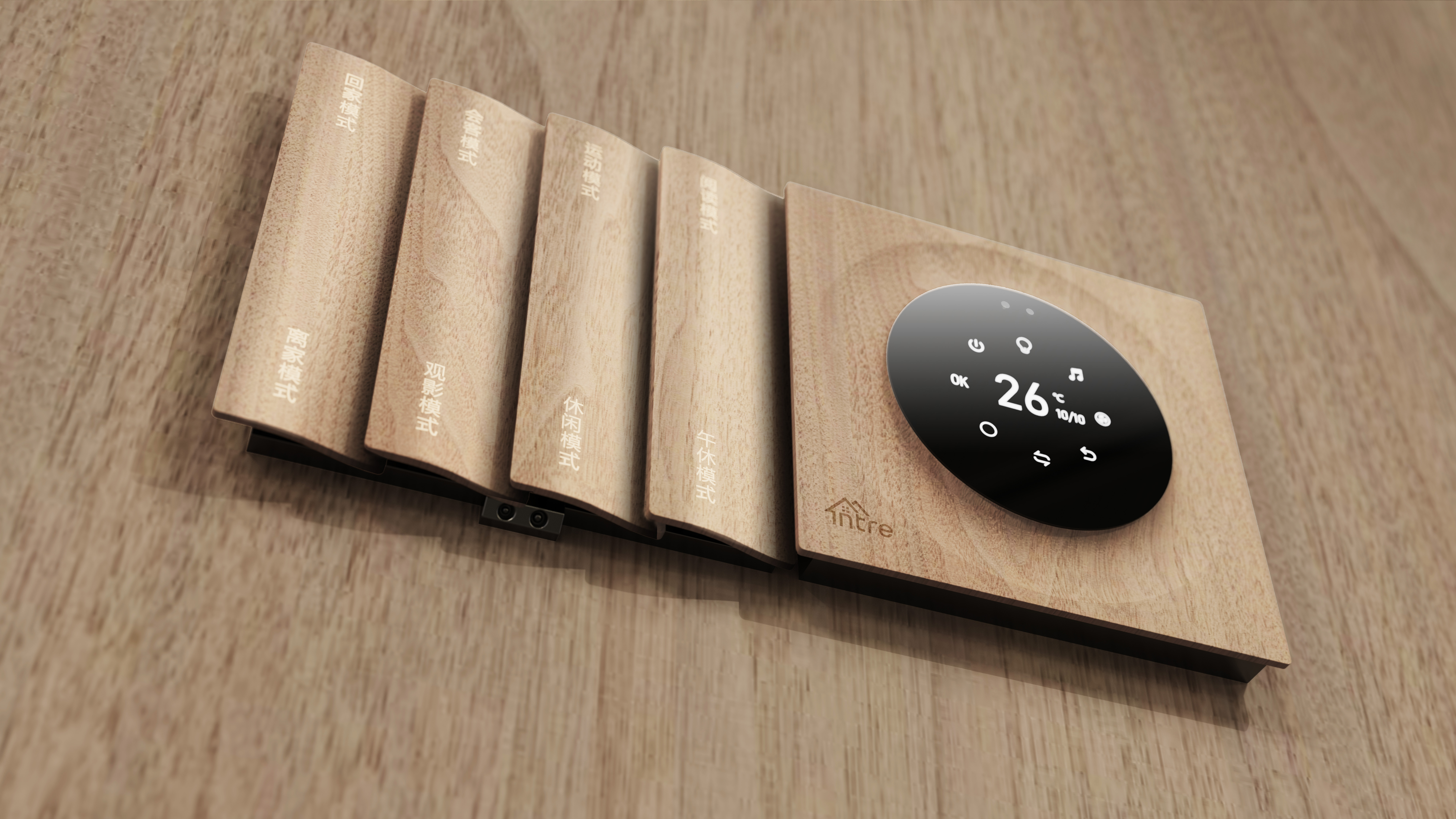 IOT，Smart home，control panel，intelligent ai system，TOALL Convex and Concave Design，