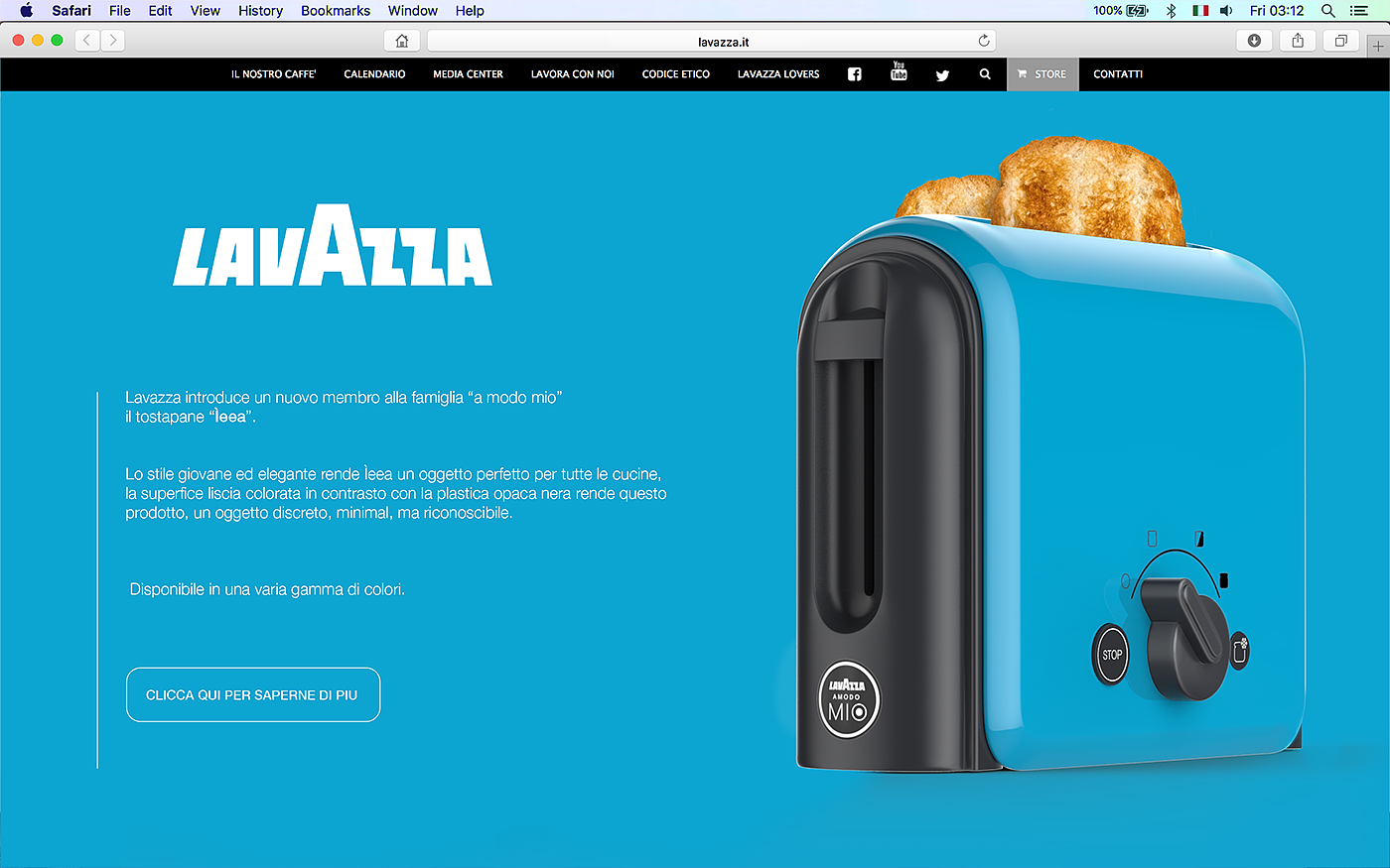 Toaster，Lavazza，面包机，概念，