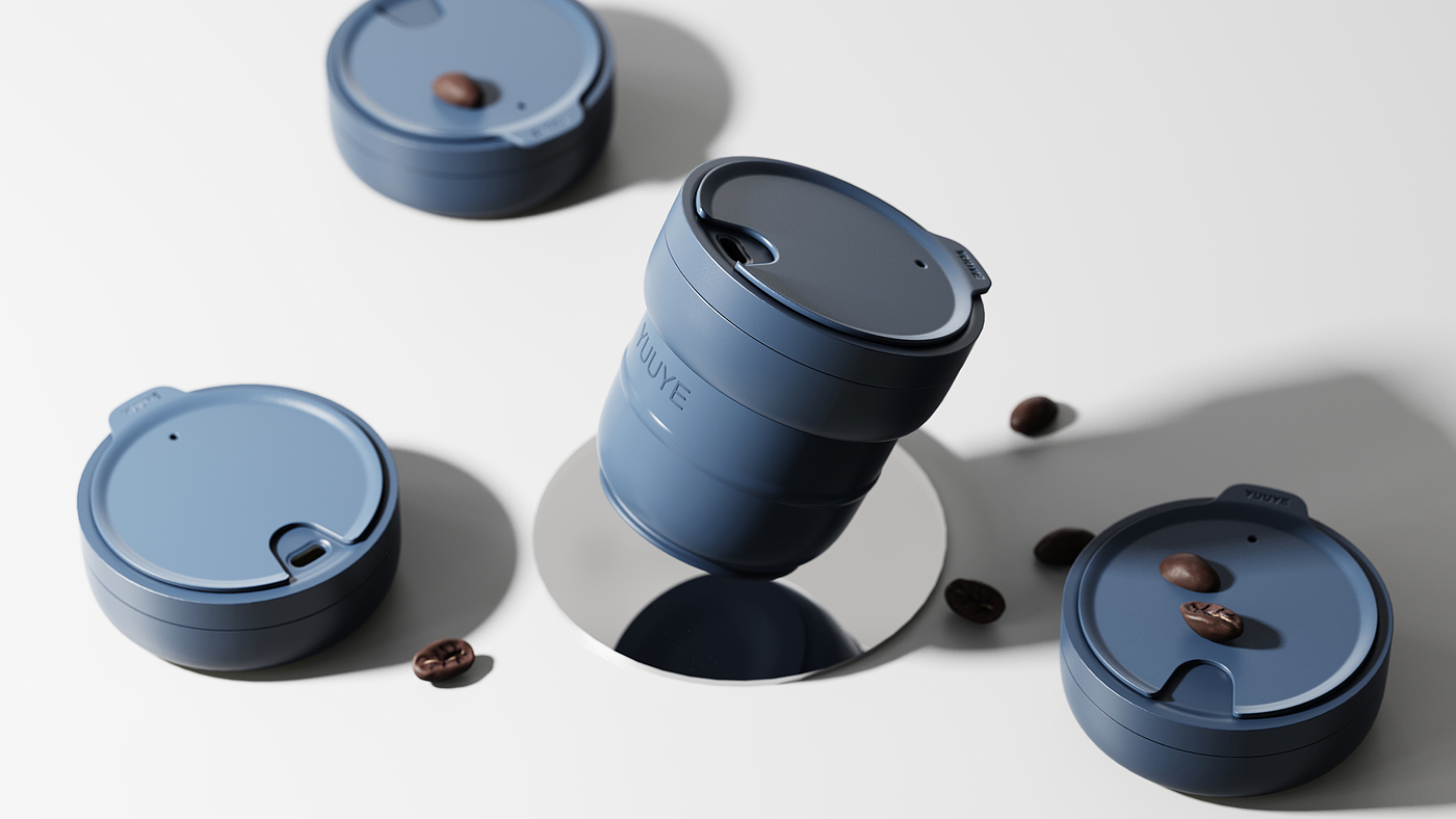 product design，coffee cup，outdoors，yifeeling，A touch，Original design，Render，modeling，