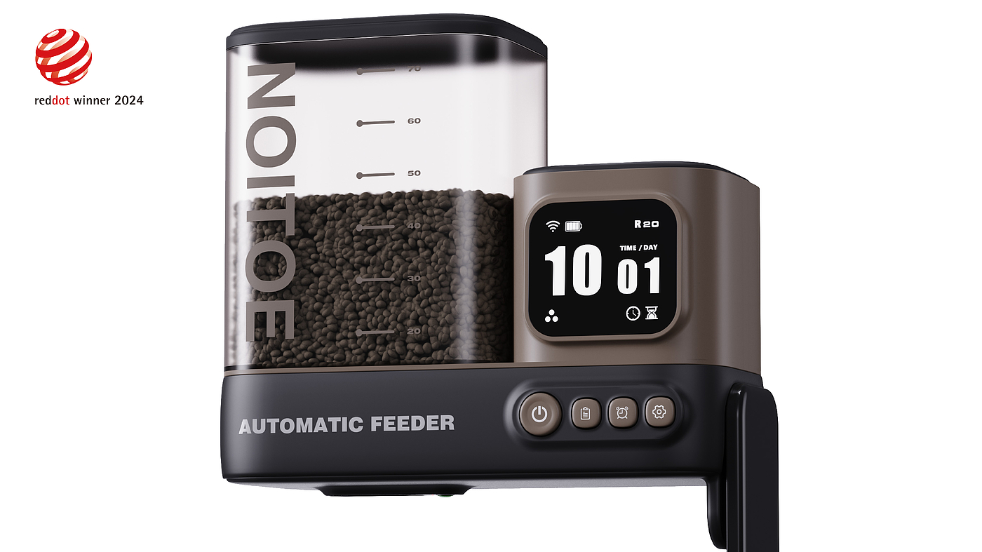 automatic pet feeder ，ai，Real time observation，Red Dot Award Works，