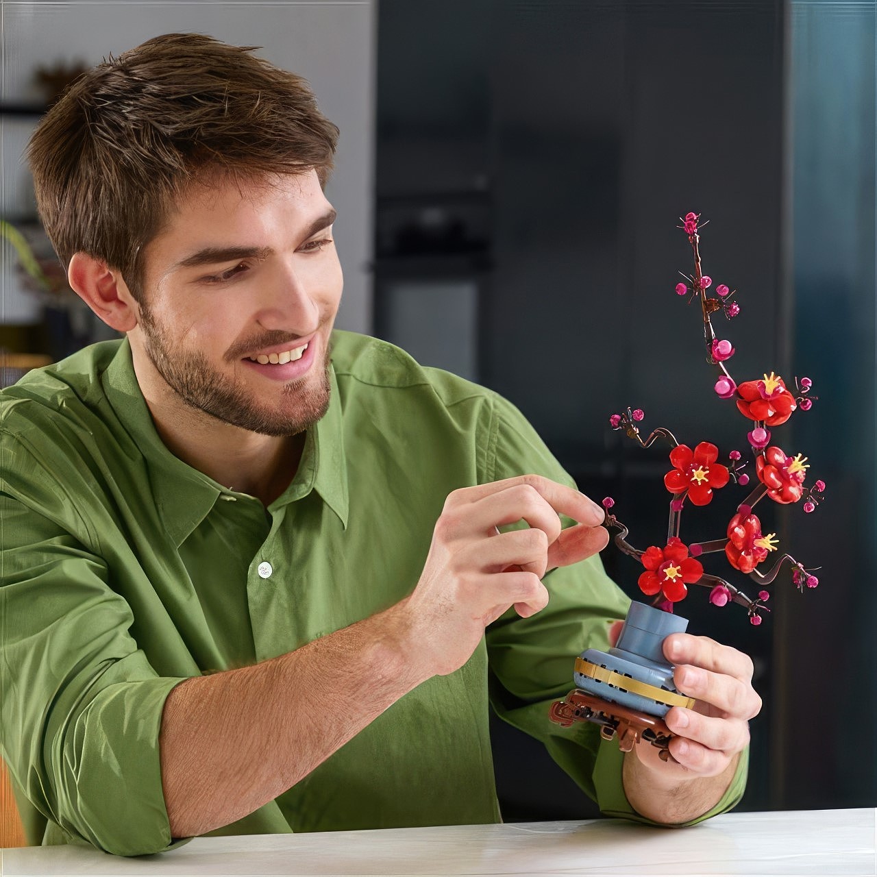 Lego，chrysanthemum model，plum blossom model，