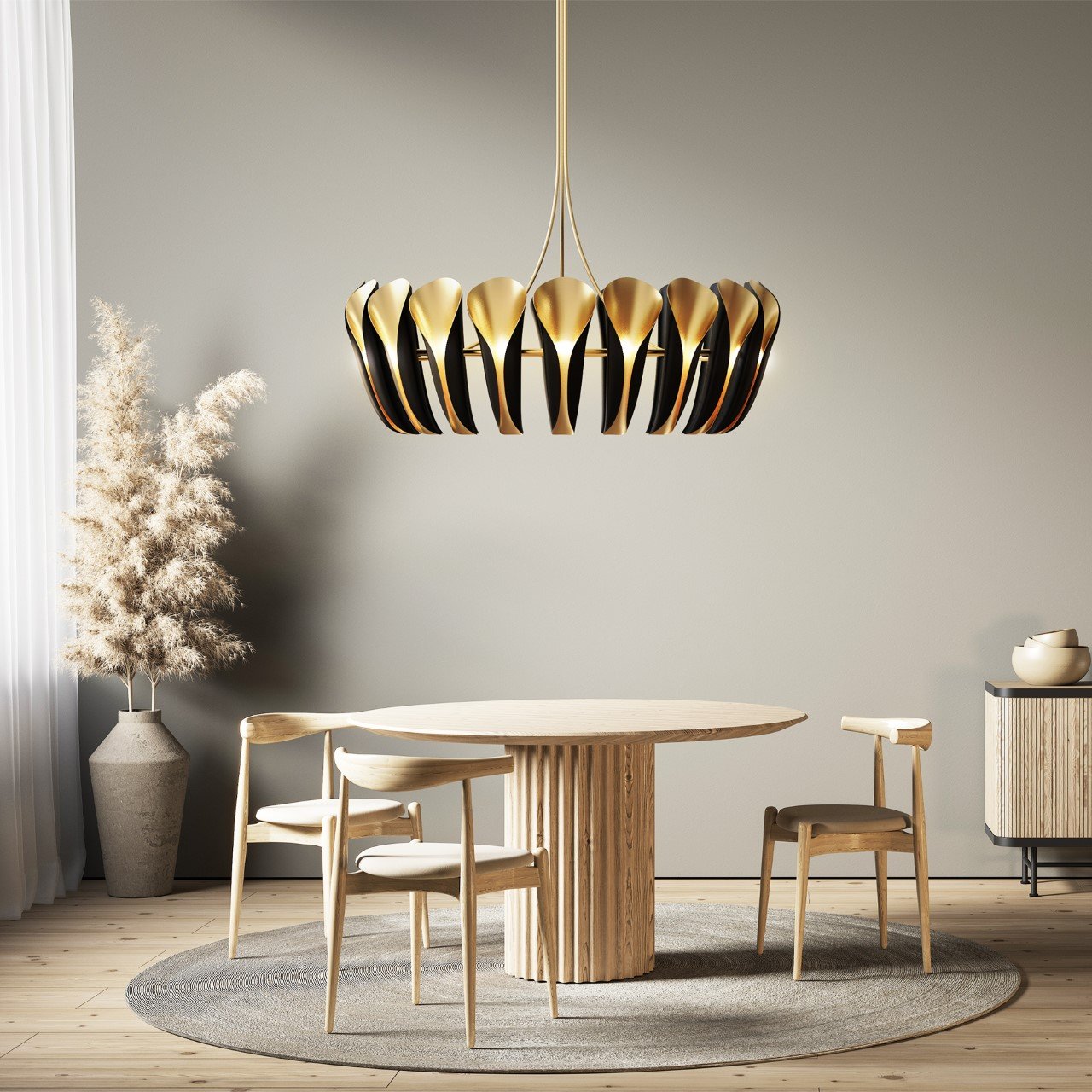 a chandelier，Design，Pearl，Atmosphere sense，Art，