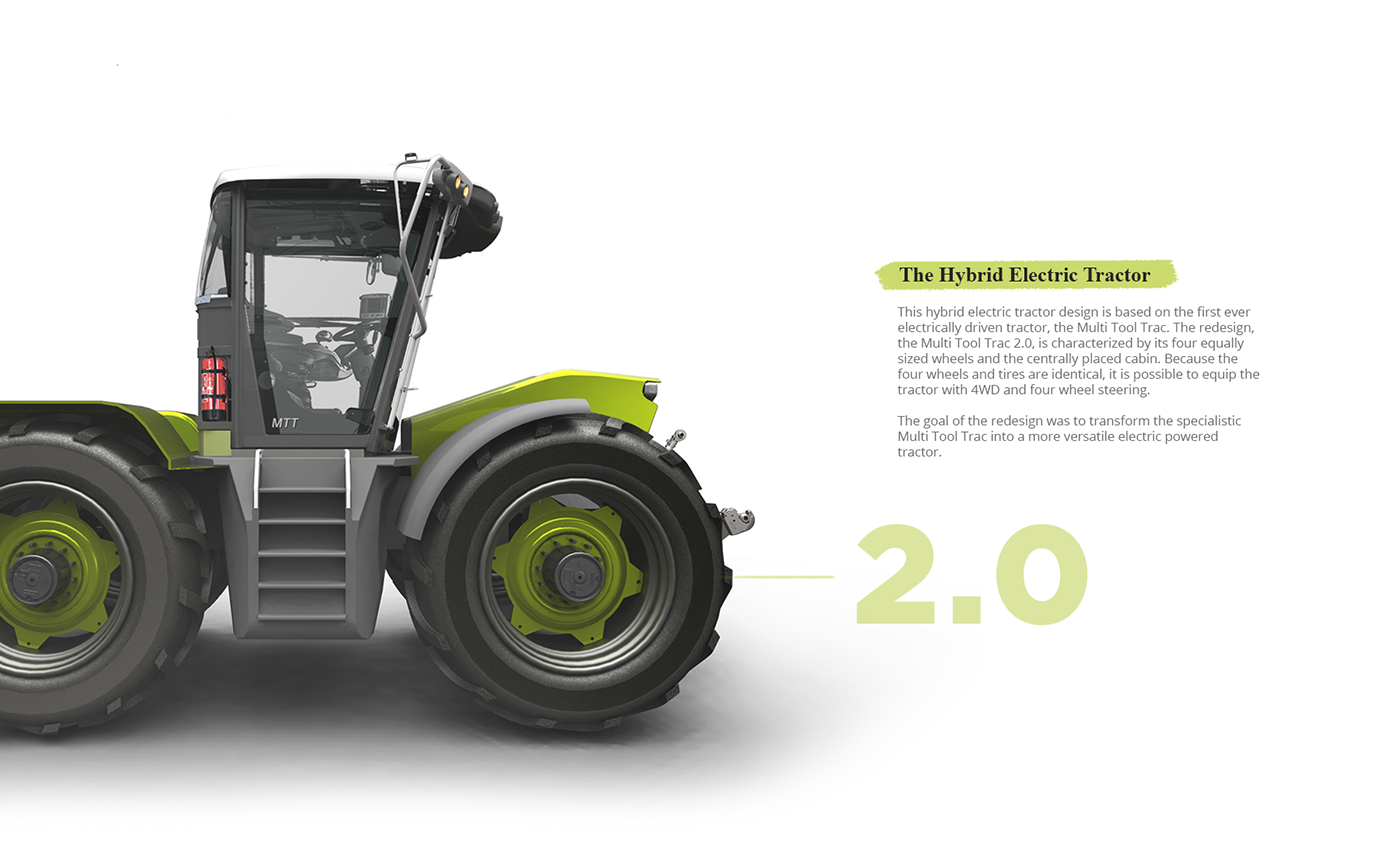 industrial design，agricultural machinery，Hybrid，Tractor，vehicle，