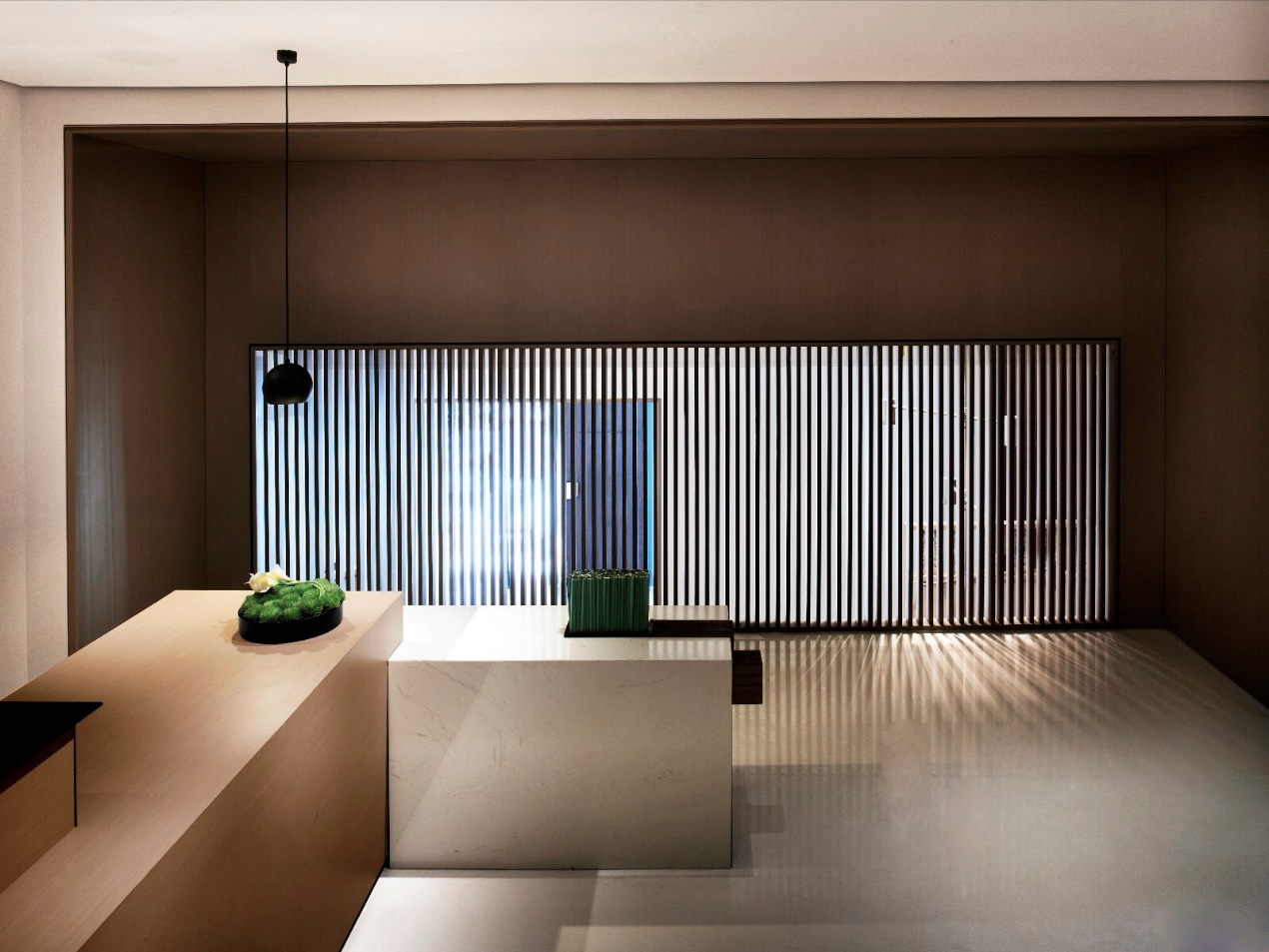 Dining space design，Restaurant Design，glowworm，Wood and marble，Plant reconstruction，space design ，Interior design，