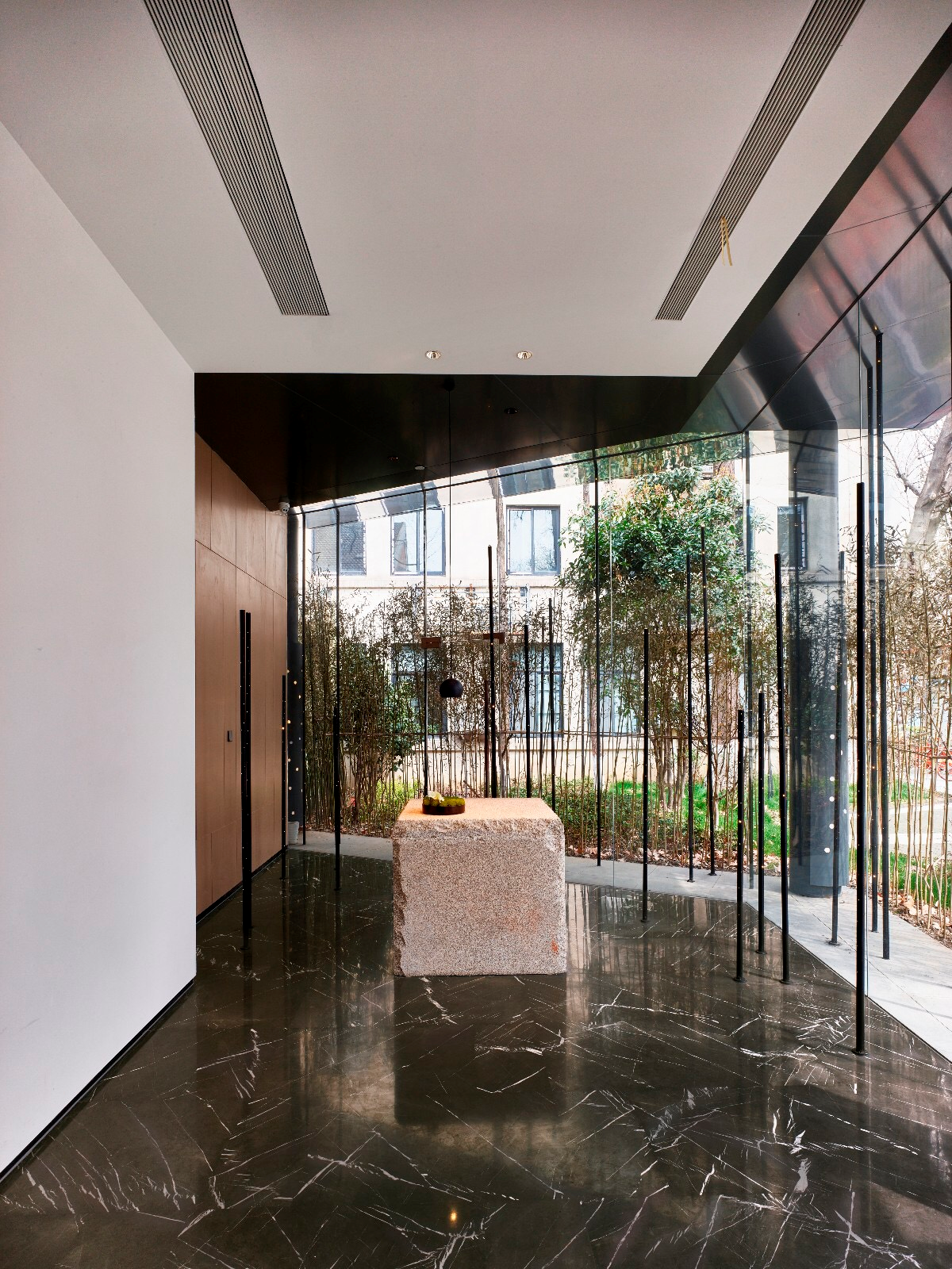 Dining space design，Restaurant Design，glowworm，Wood and marble，Plant reconstruction，space design ，Interior design，