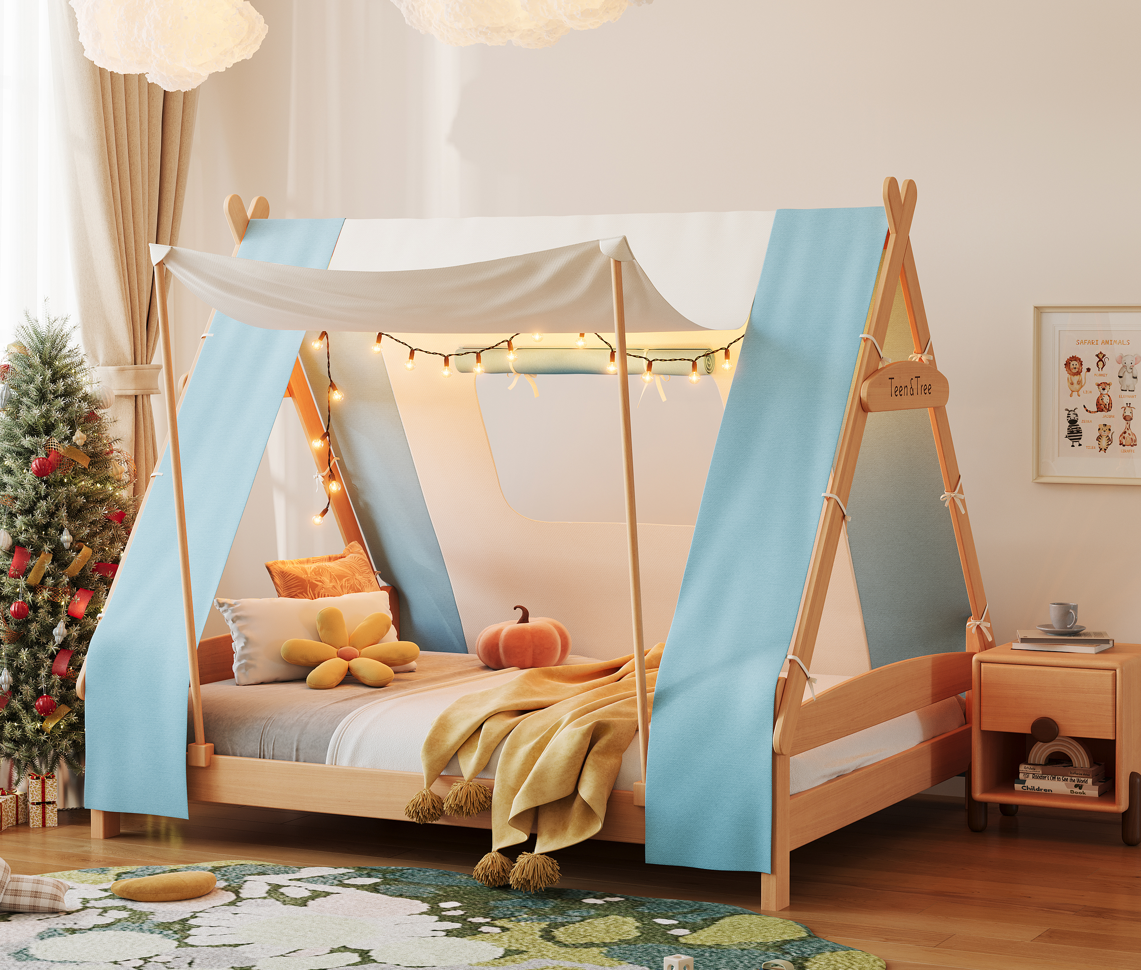 Children's furniture，Wooden furniture，furniture，Tent，cozy，