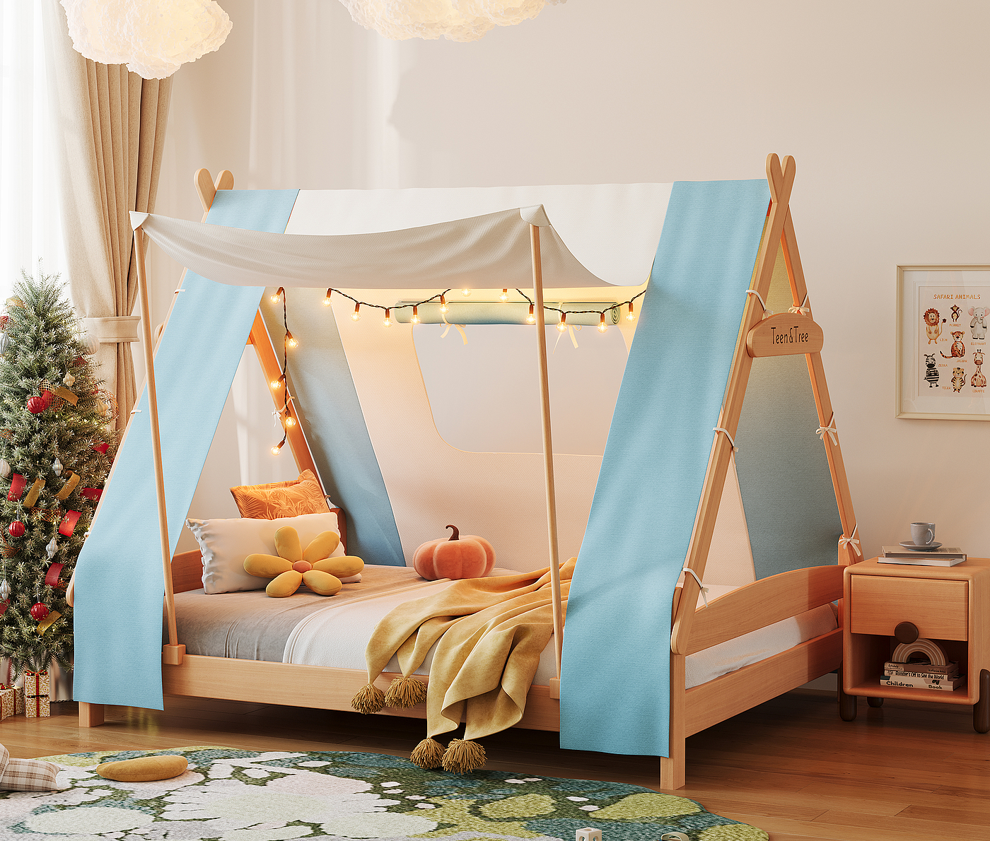 Children's furniture，Wooden furniture，furniture，Tent，cozy，