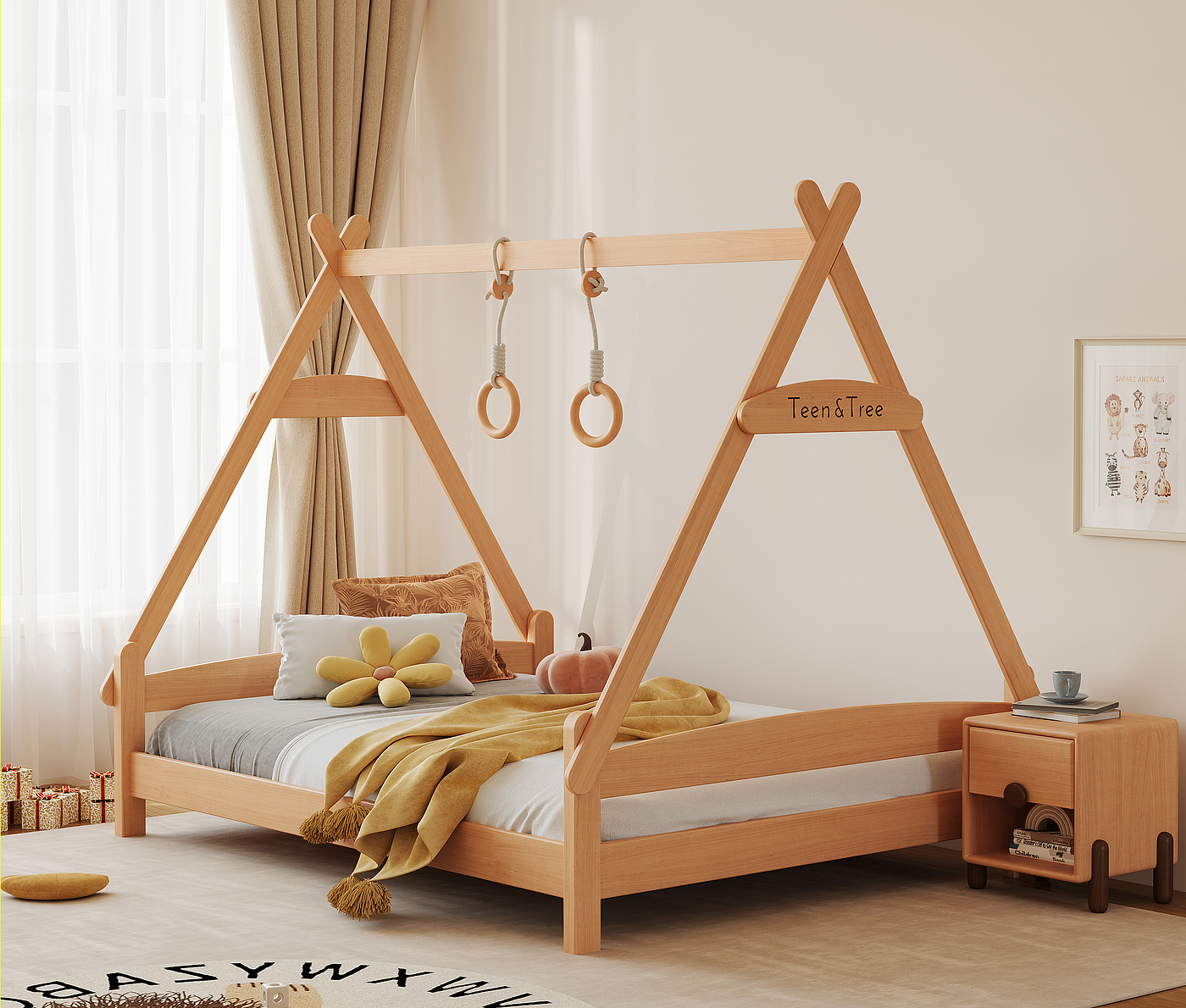 Children's furniture，Wooden furniture，furniture，Tent，cozy，