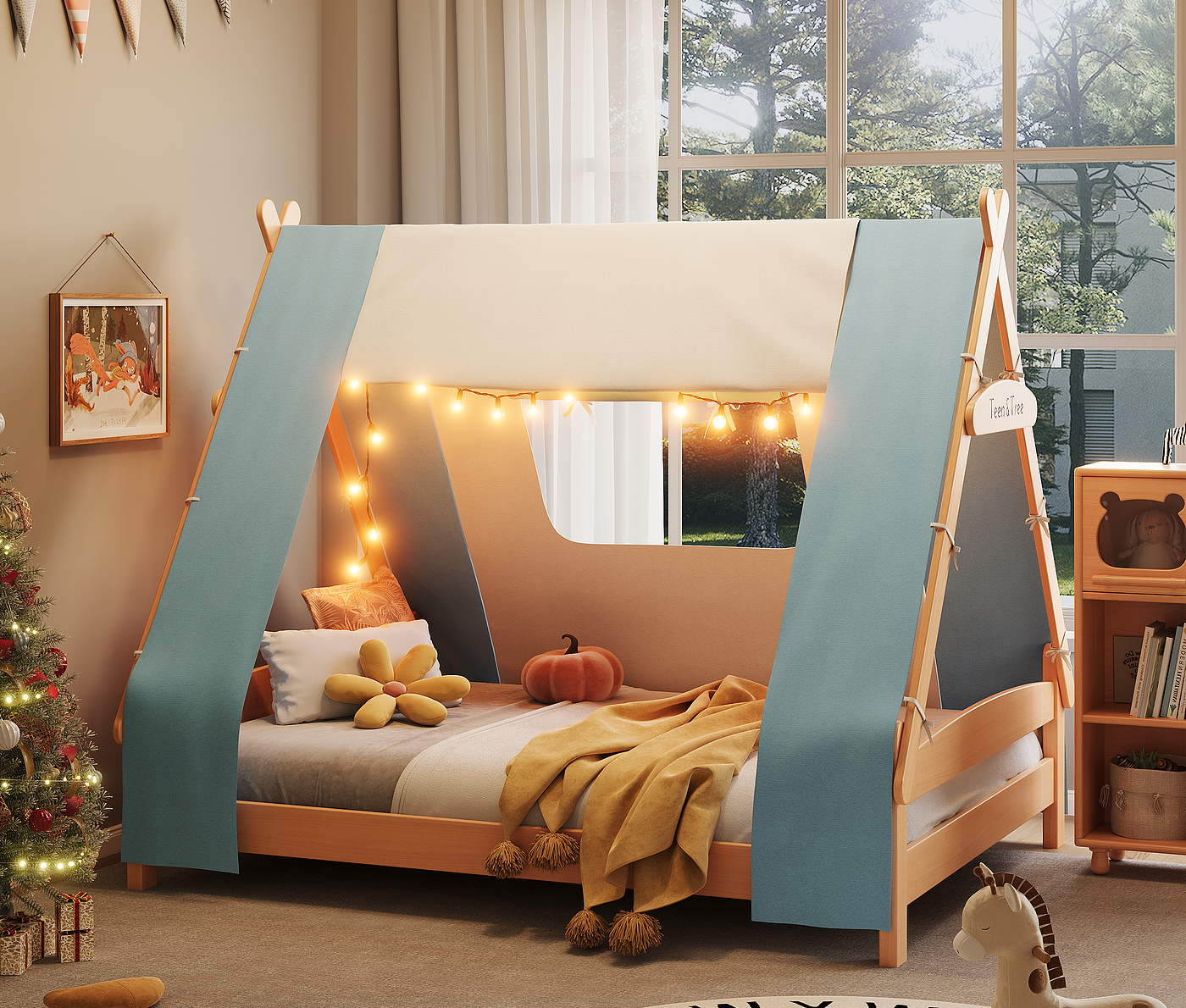 Children's furniture，Wooden furniture，furniture，Tent，cozy，