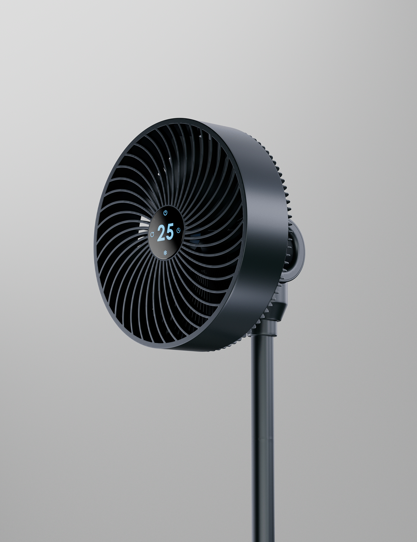 electric fan，simple，number，screen，