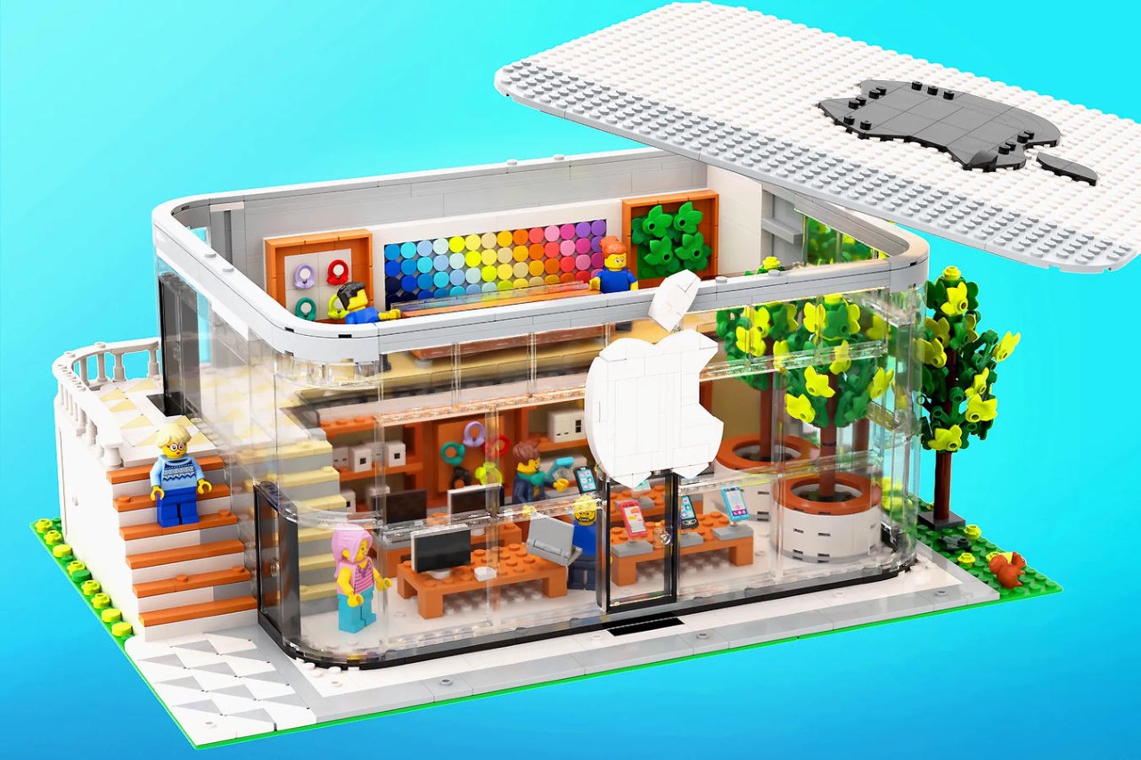 Lego，APPLE STORE，Retail Store，Building blocks，Model，
