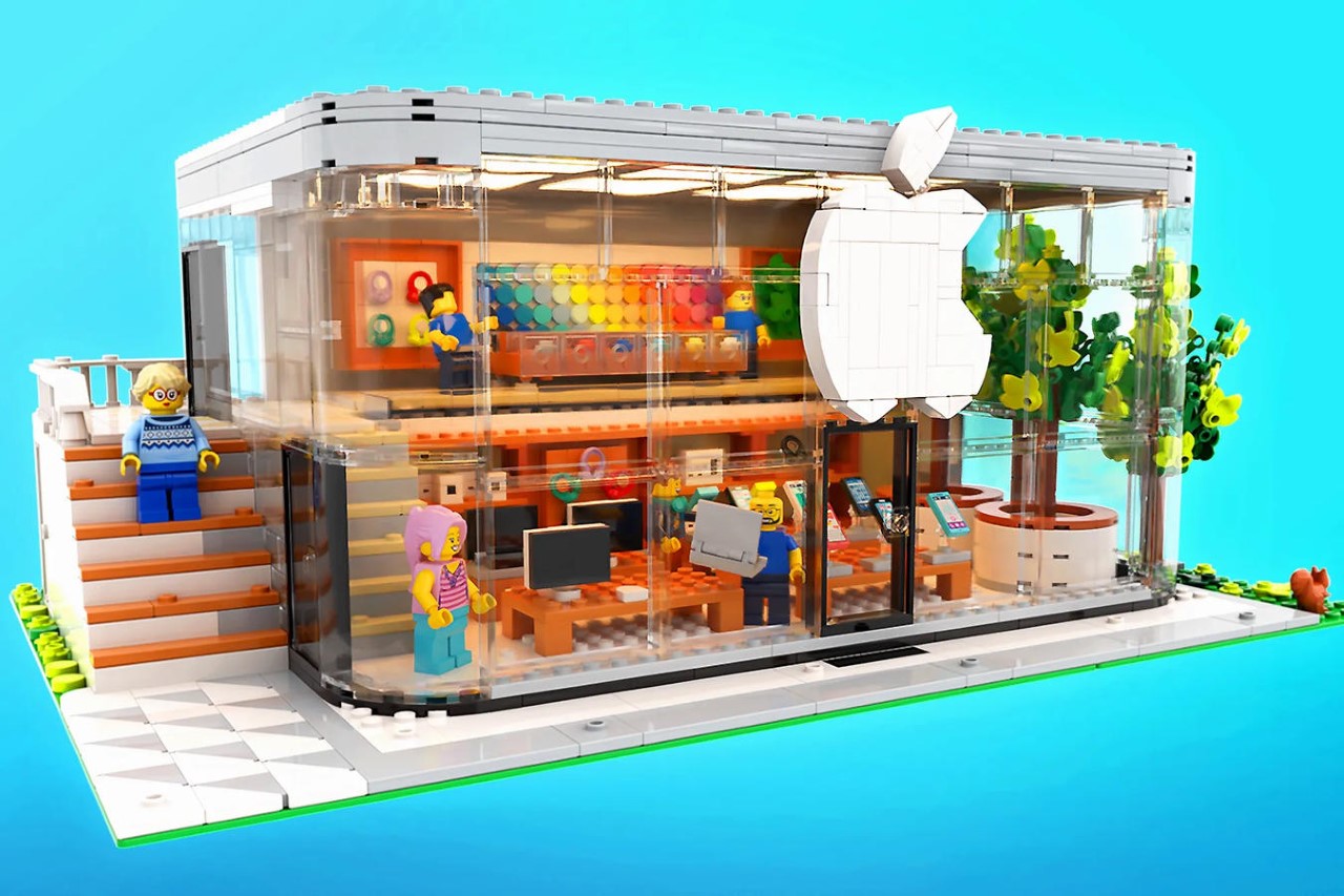 Lego，APPLE STORE，Retail Store，Building blocks，Model，