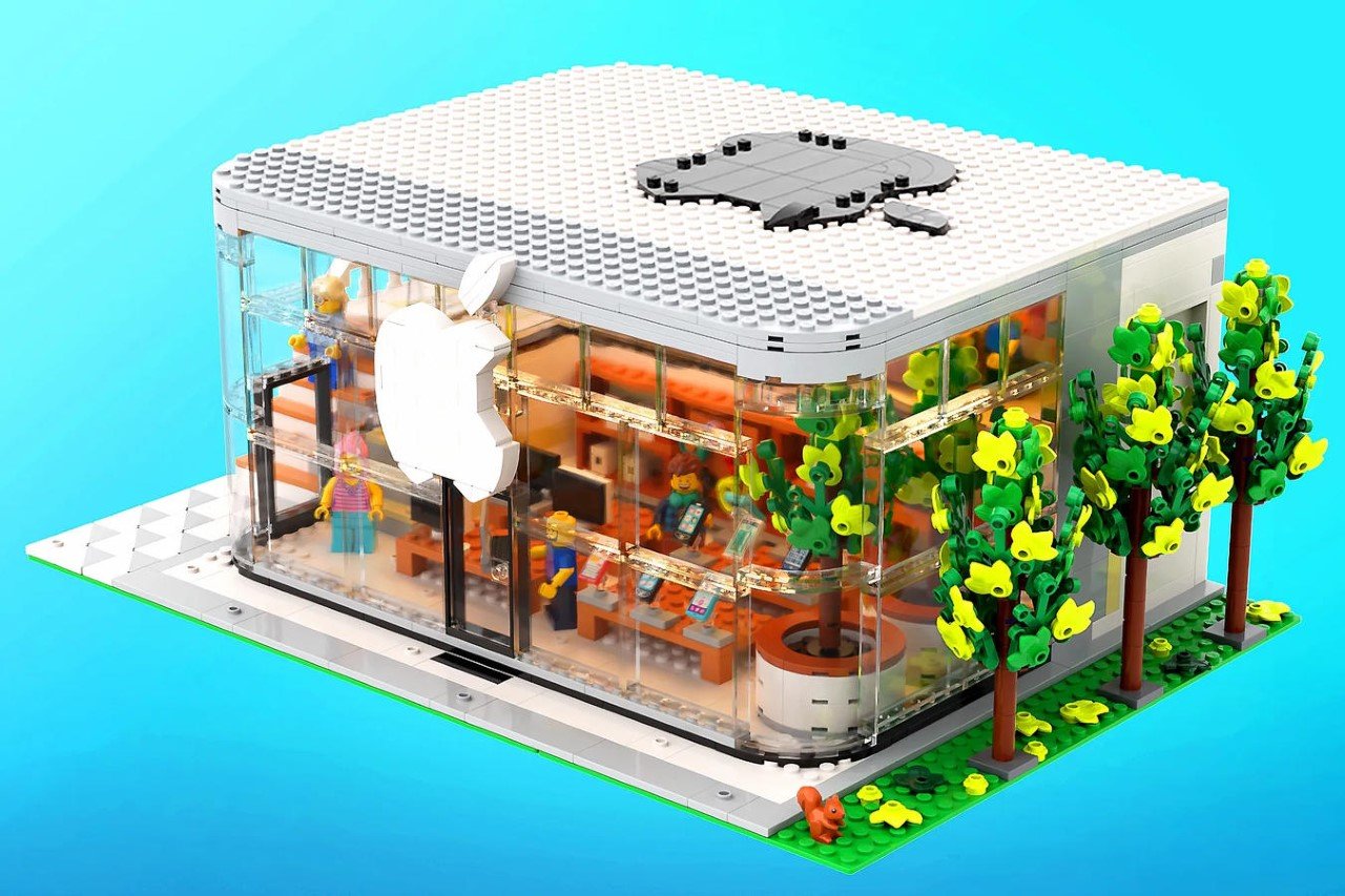Lego，APPLE STORE，Retail Store，Building blocks，Model，