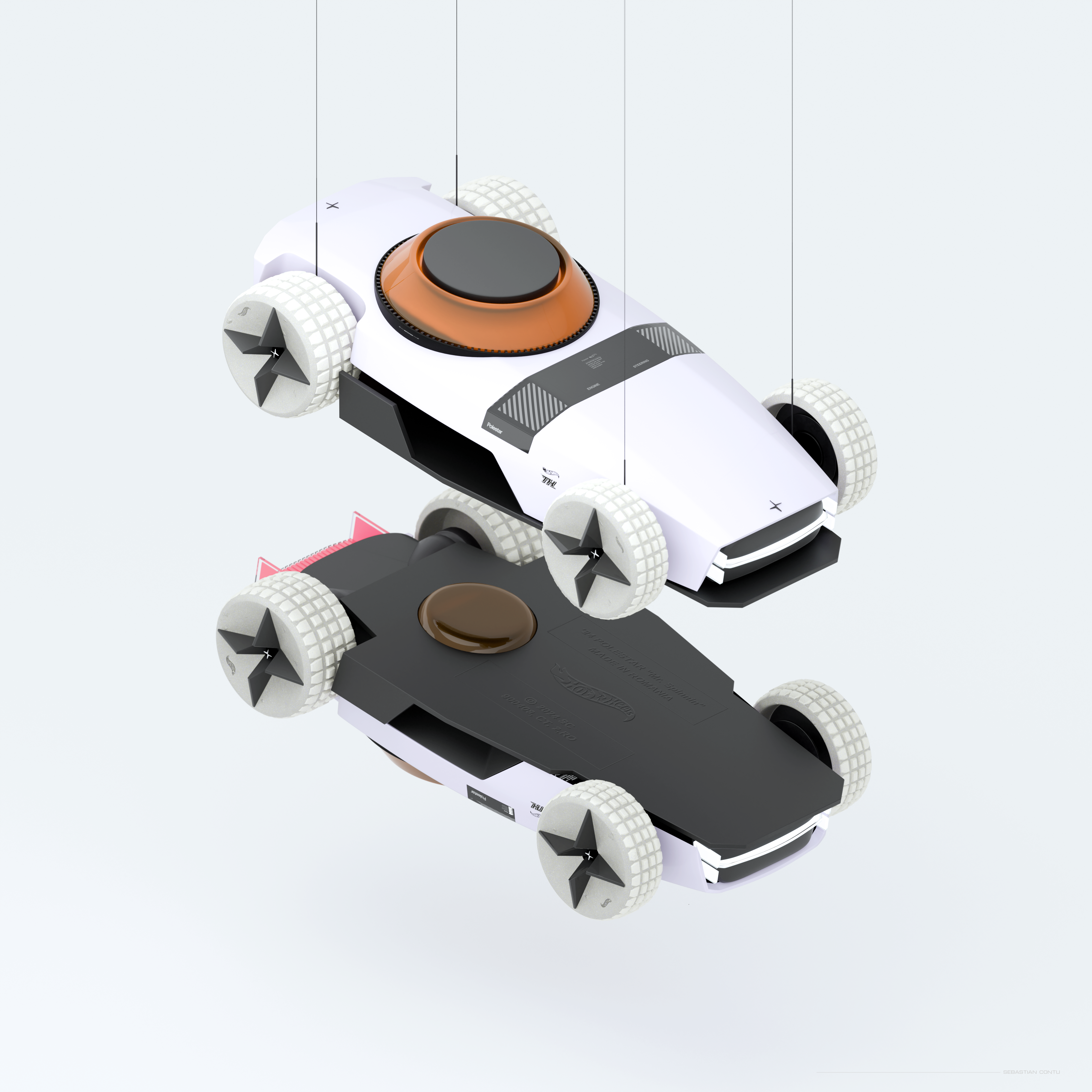 POLESTAR MR. SPINNIN，Fingertip gyroscope，Die casting car，Toys，Model，