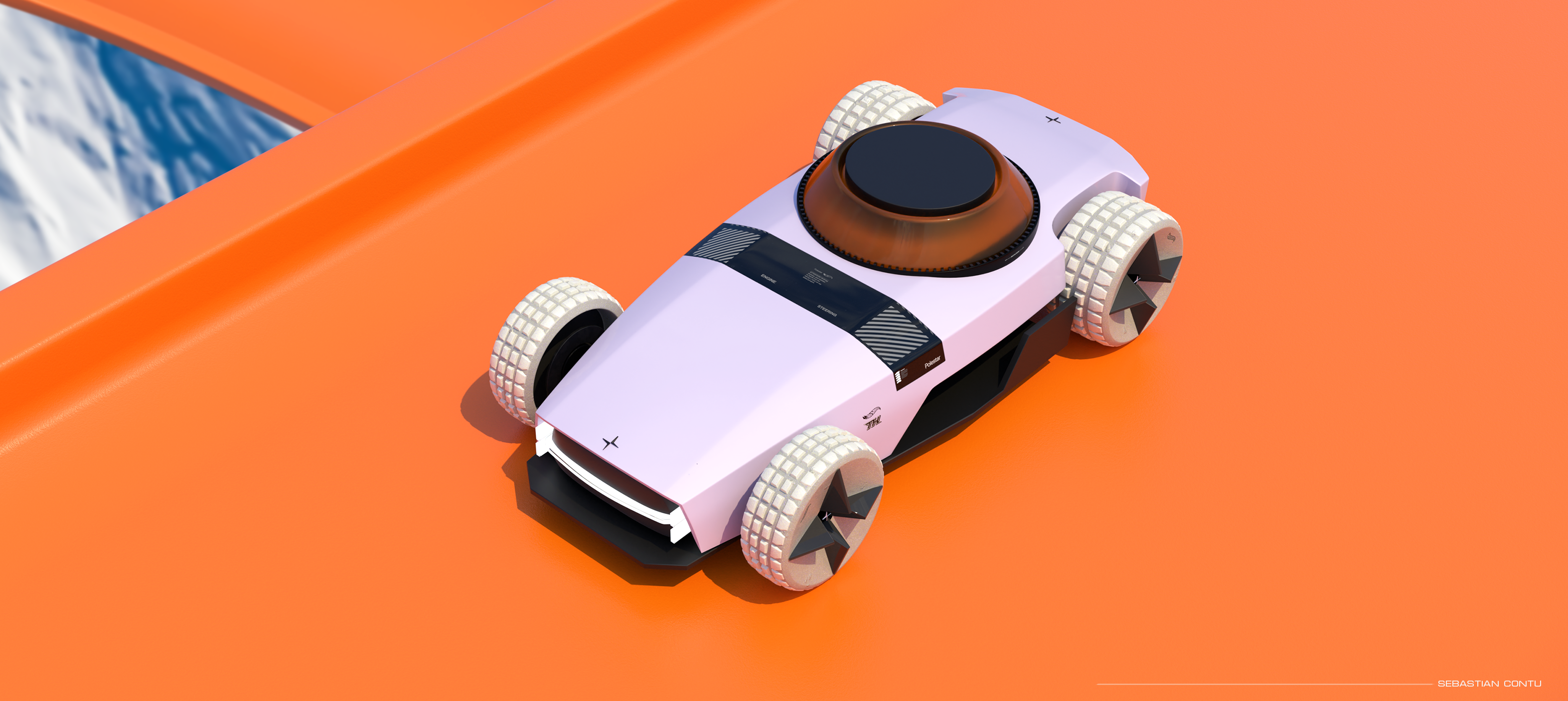 POLESTAR MR. SPINNIN，Fingertip gyroscope，Die casting car，Toys，Model，