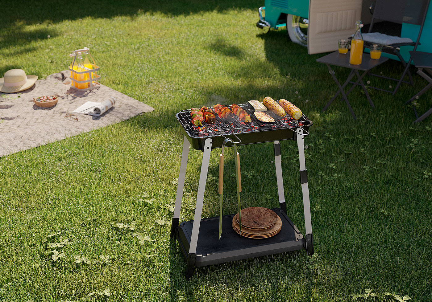 GoodHome，BBQ Tools ，barbecue grill，industrial design，