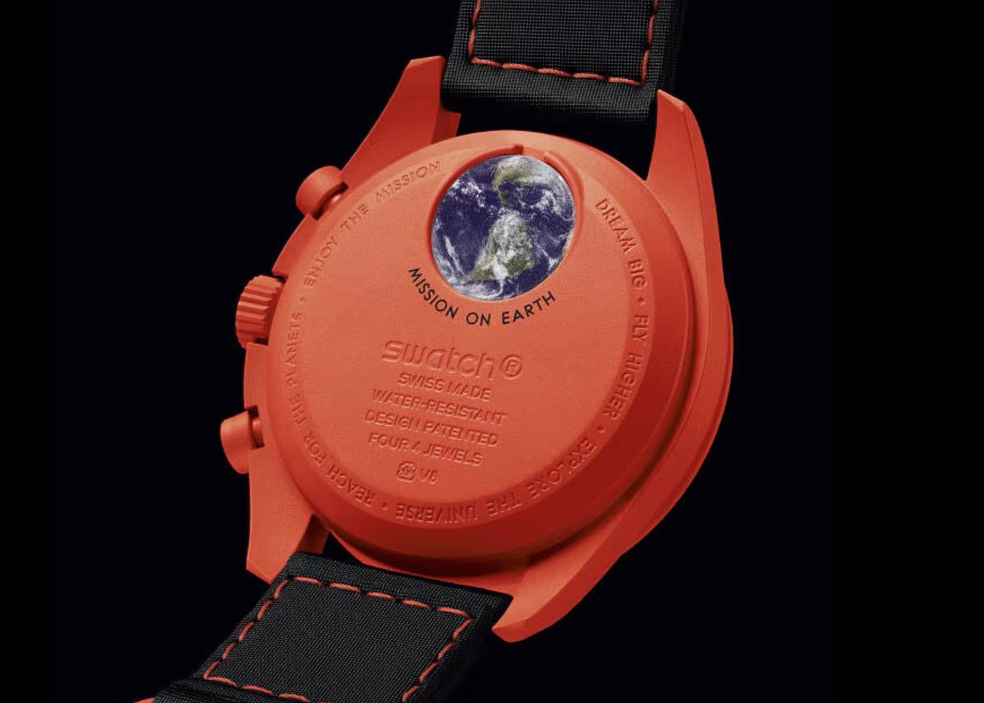 MOONSWATCH，earth，Wristwatch，Wrist watch，