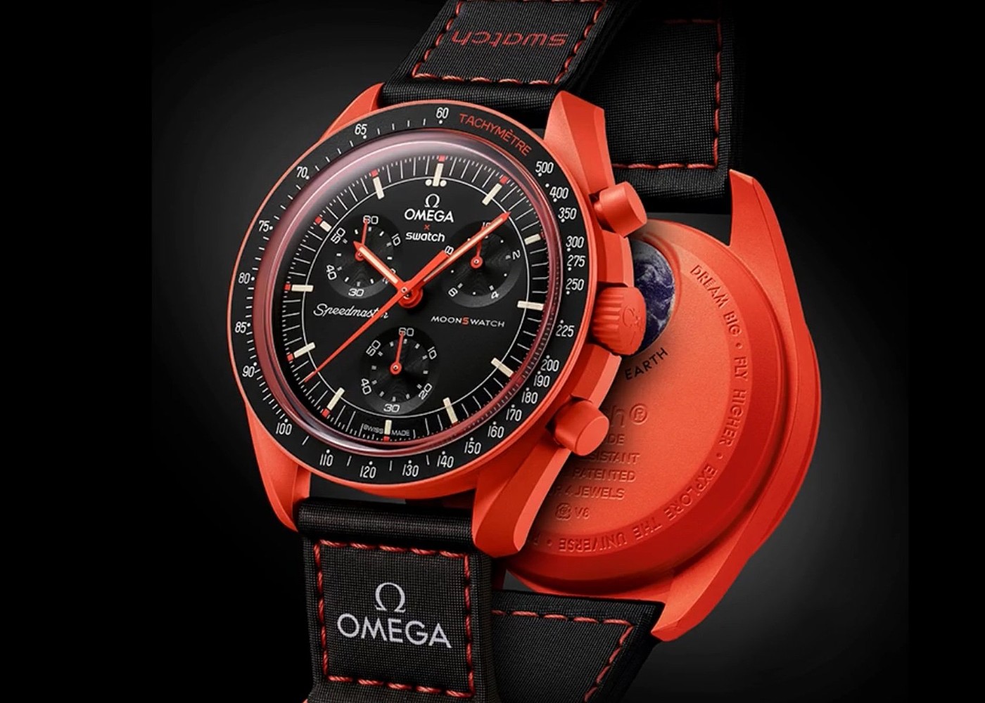 MOONSWATCH，earth，Wristwatch，Wrist watch，