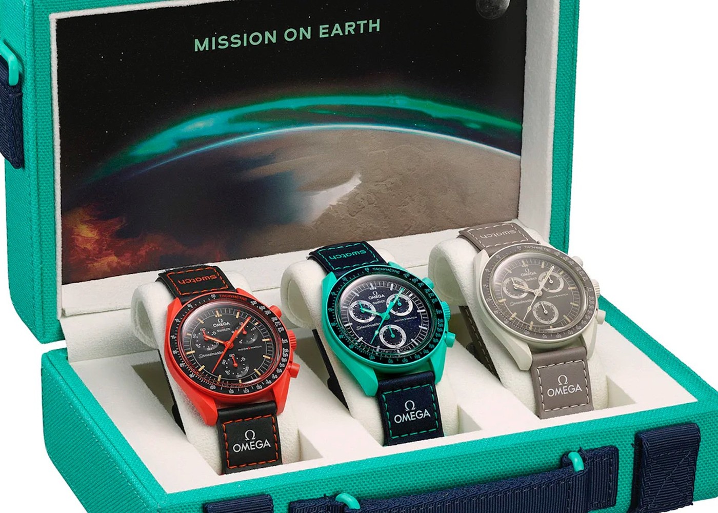 MOONSWATCH，earth，Wristwatch，Wrist watch，
